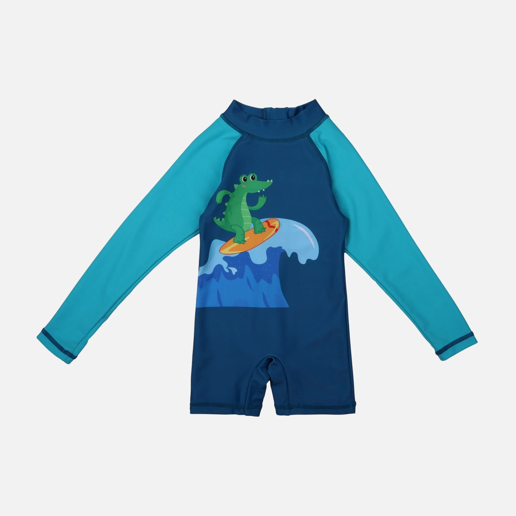 Boys 1 Piece Long Sleeve Swimsuit - Image 2