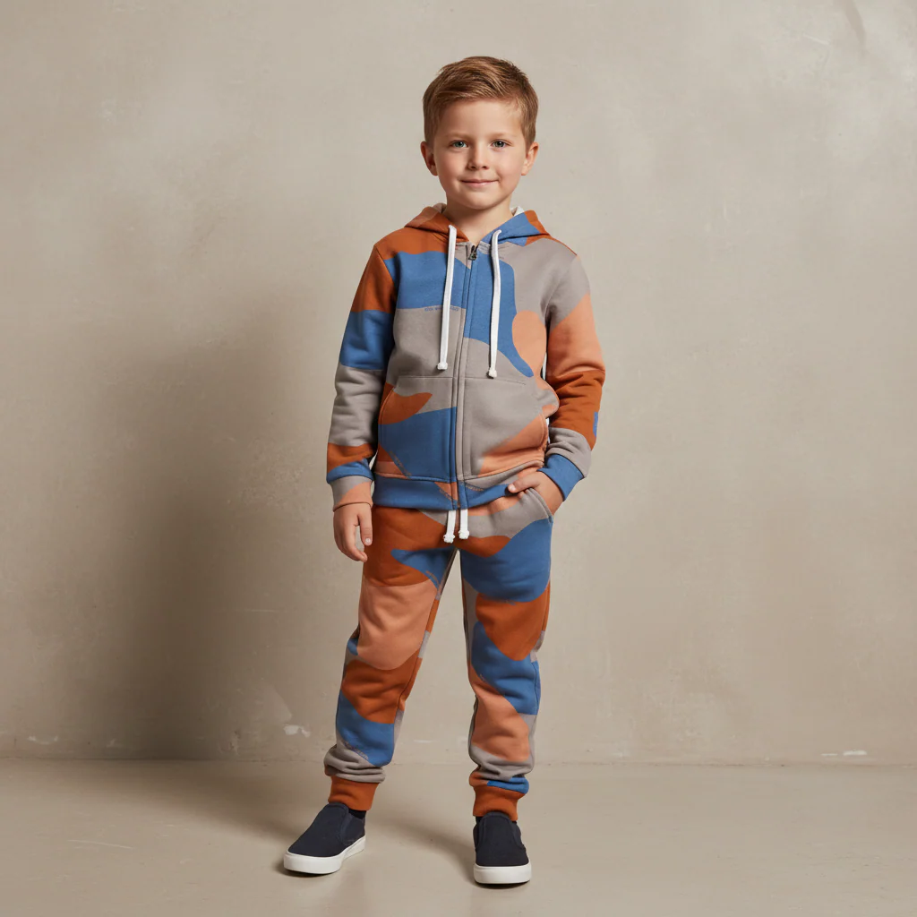 Boys 2 Pieces Set ( Jogger & Hoodie With Zipper )