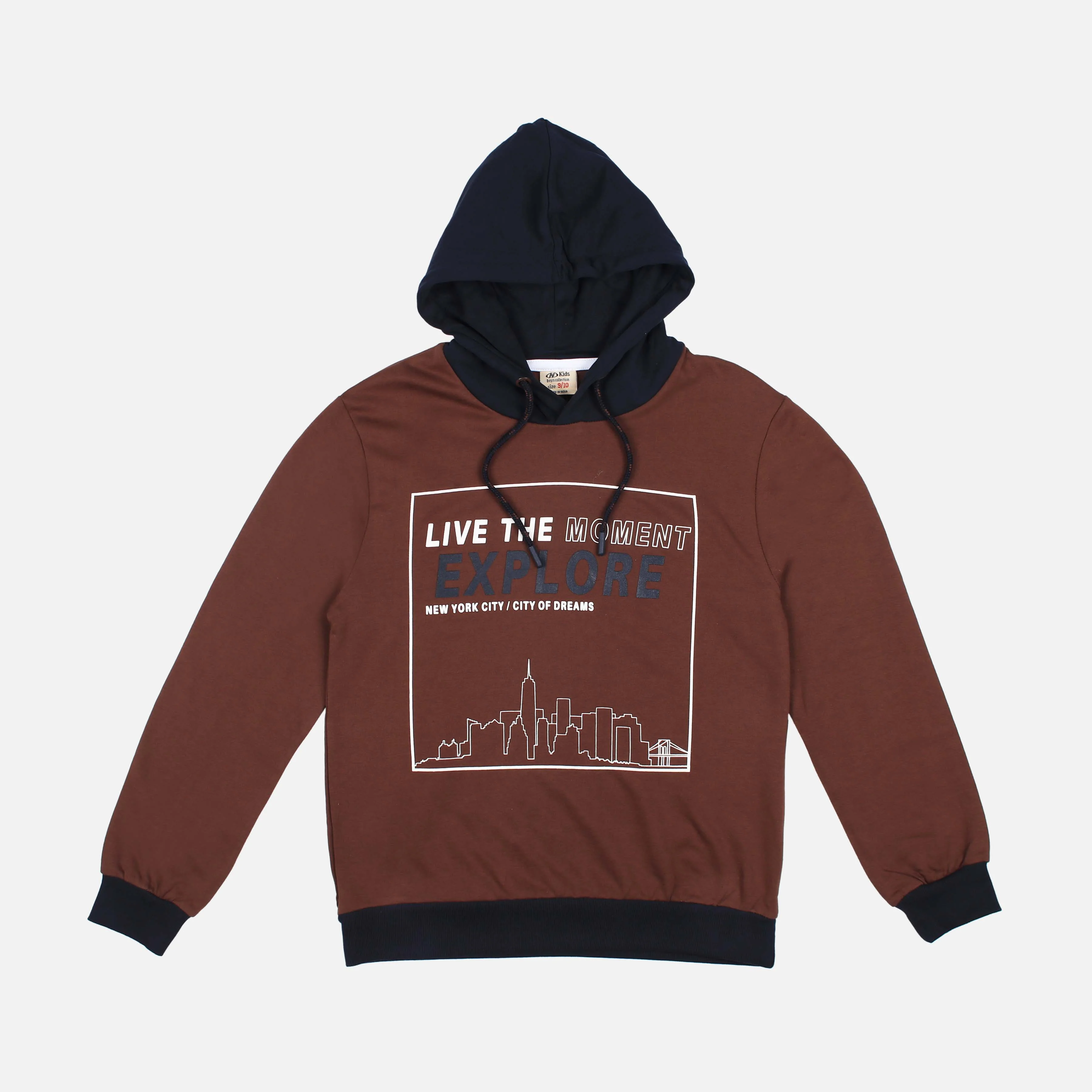 Boys Basic Hooded Pullover