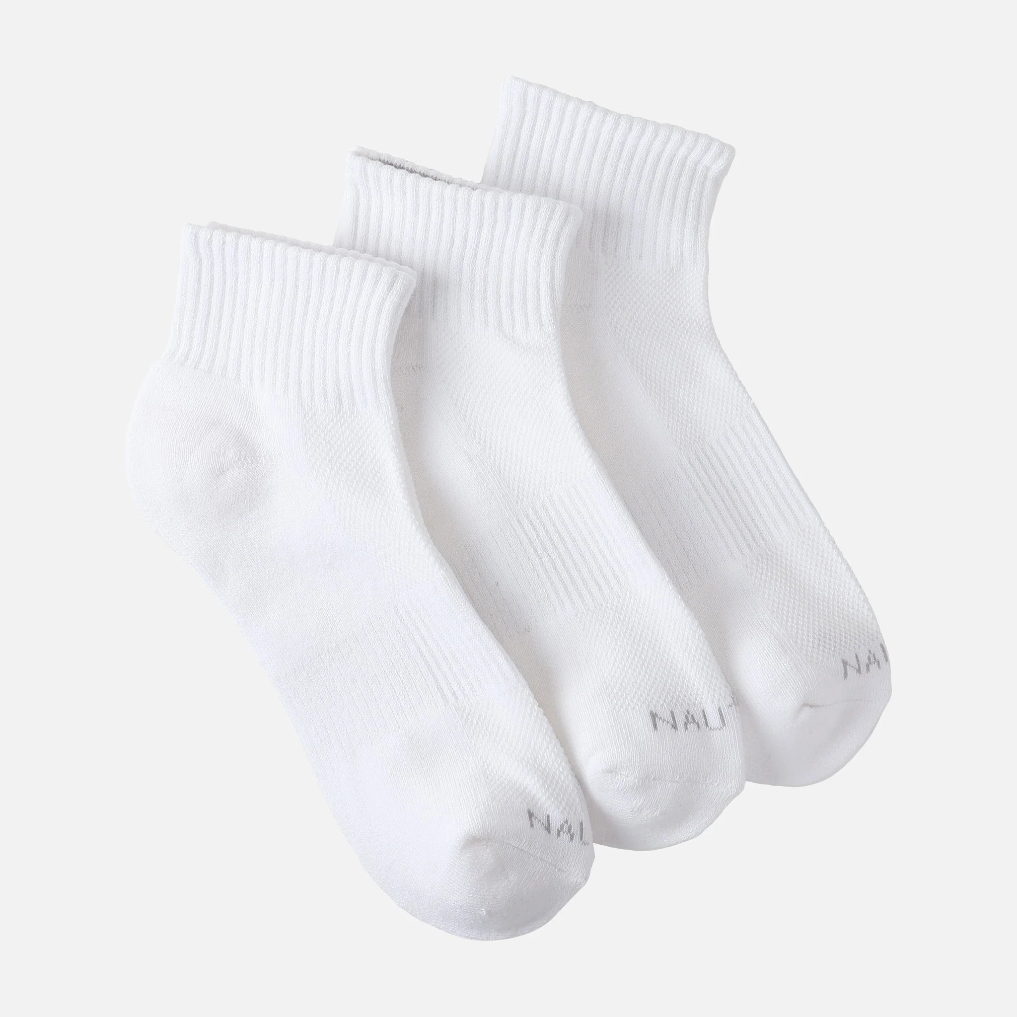 Boys Nautica Quarter Crew Socks 3 Pairs