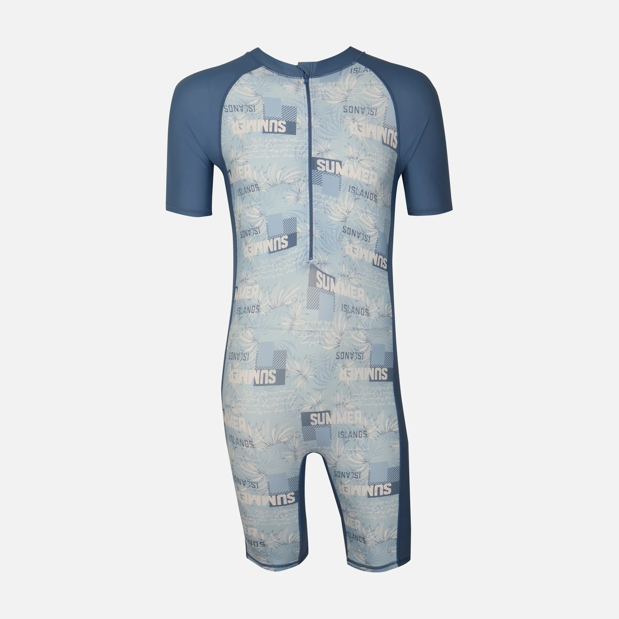 Boys One Piece Swimsuit Short Sleeve - Image 2