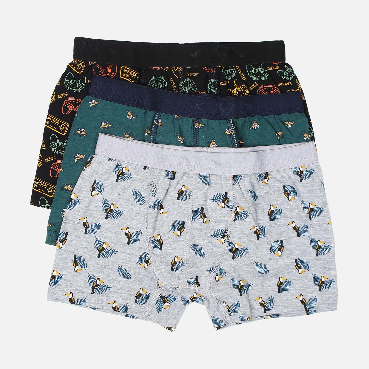 Boys Printed Boxer 3 Pieces