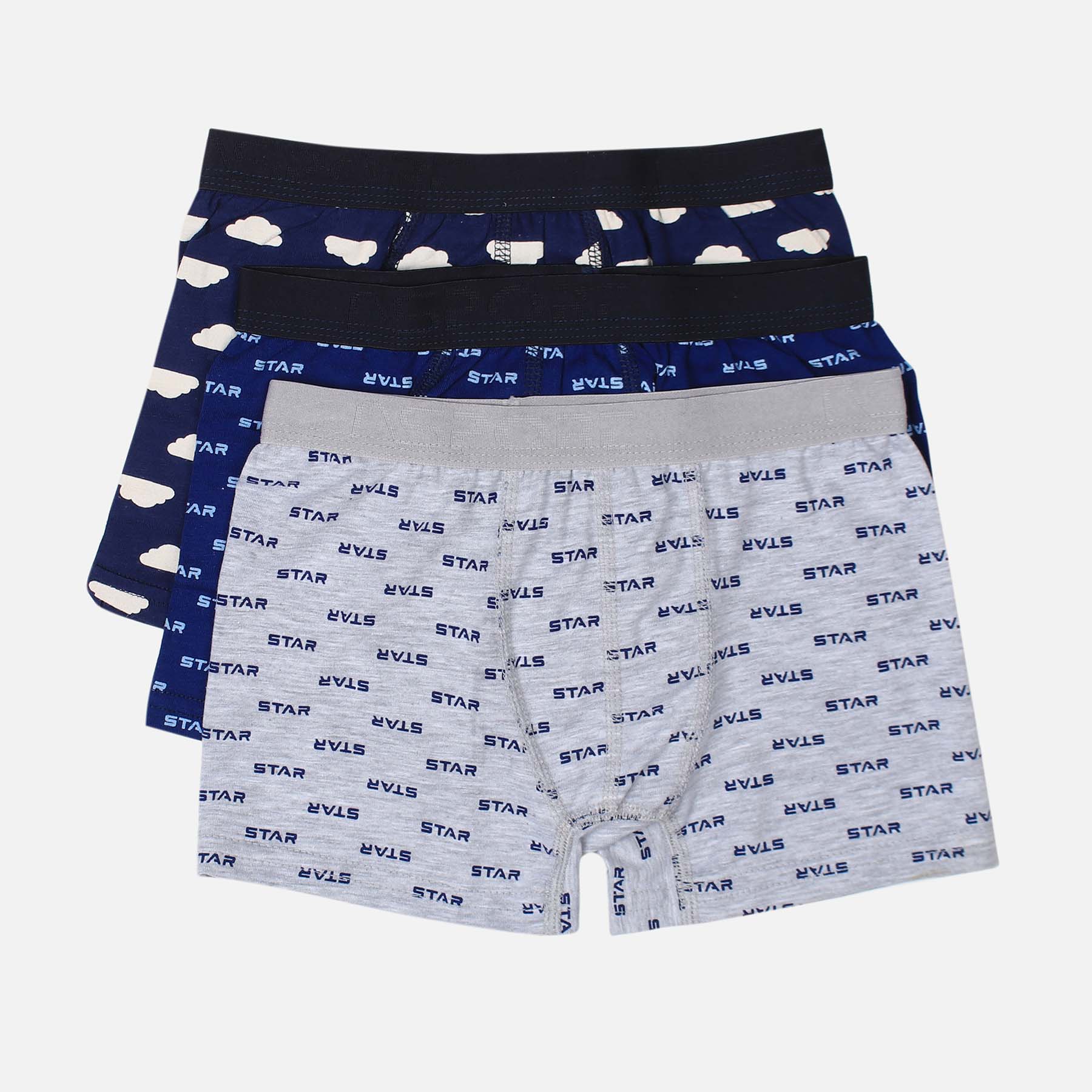 Boys Printed Boxer 3 Pieces