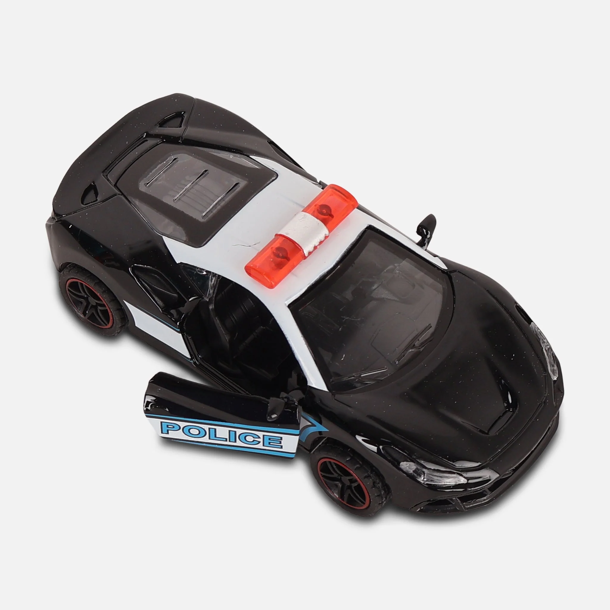 Die-Cast Pull Back Car Toy-Police Car - Image 2