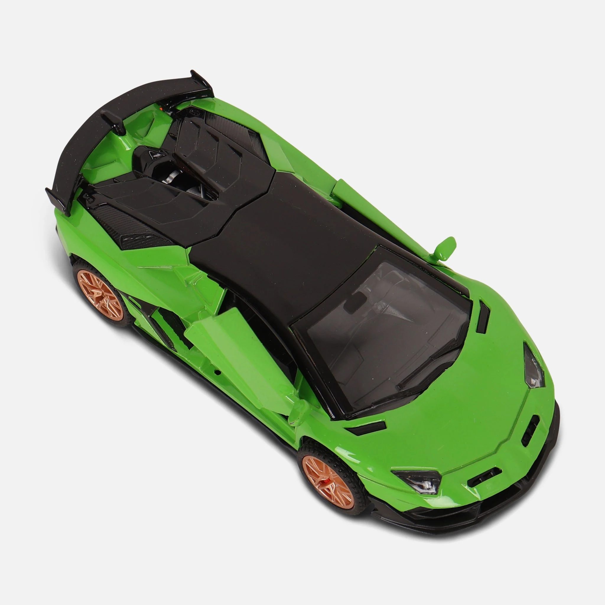 Diecast Lambo Toy Car With Sound Light & 3 Opening Doors - Image 2