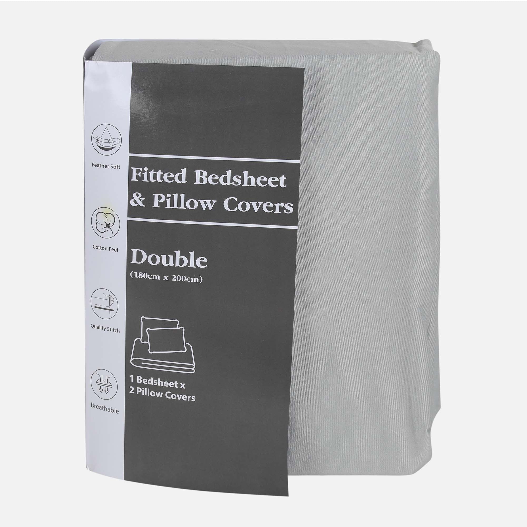 Fitted Bed Sheet With Pillow Cover - Image 2