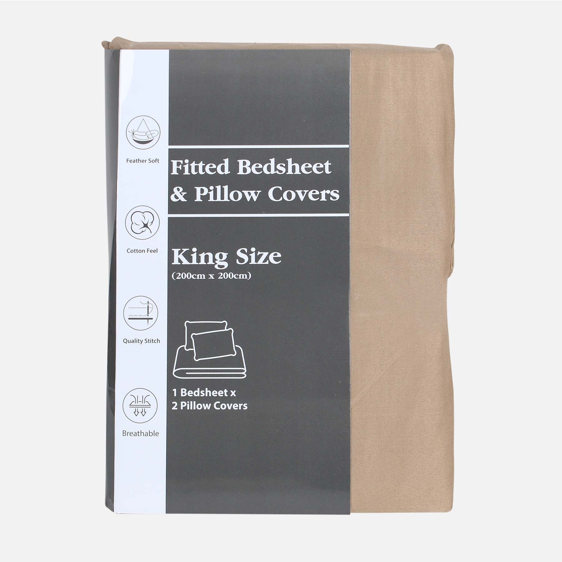 Fitted Bed Sheet With Pillow Cover - Image 4