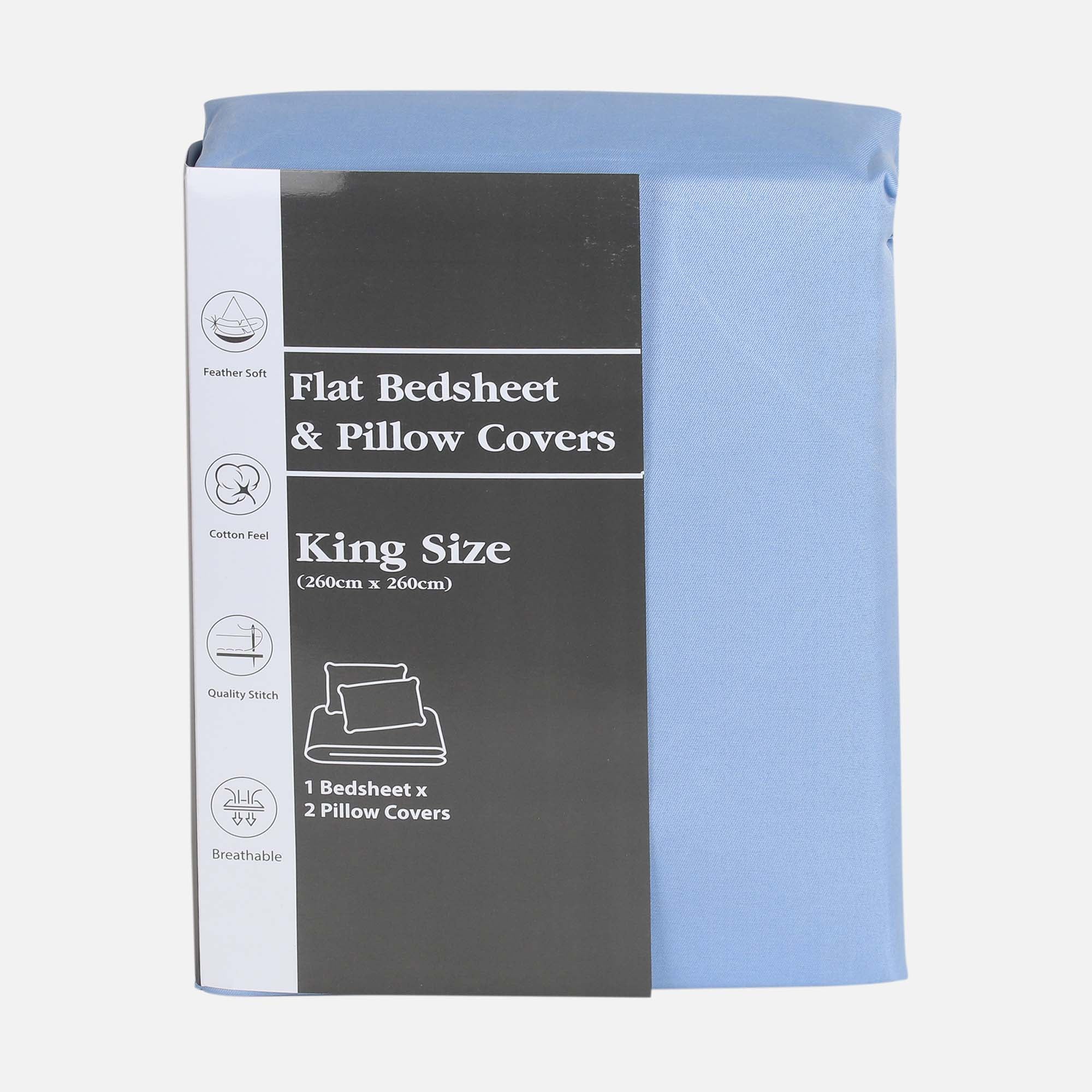 Flat Bed Sheet With Pillow Cover - Image 7