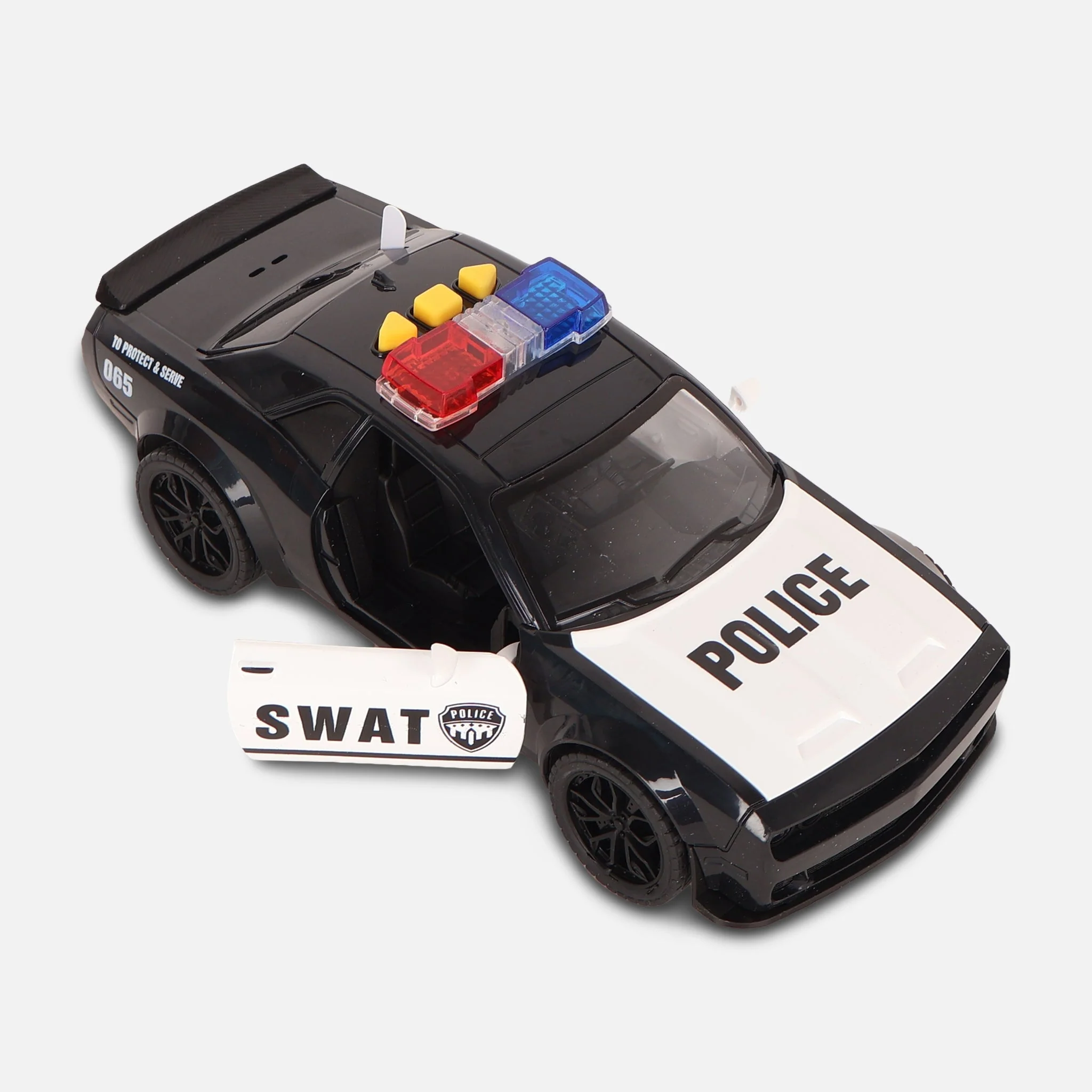 Friction Toy Car With Light And Music-Police Car - Image 2