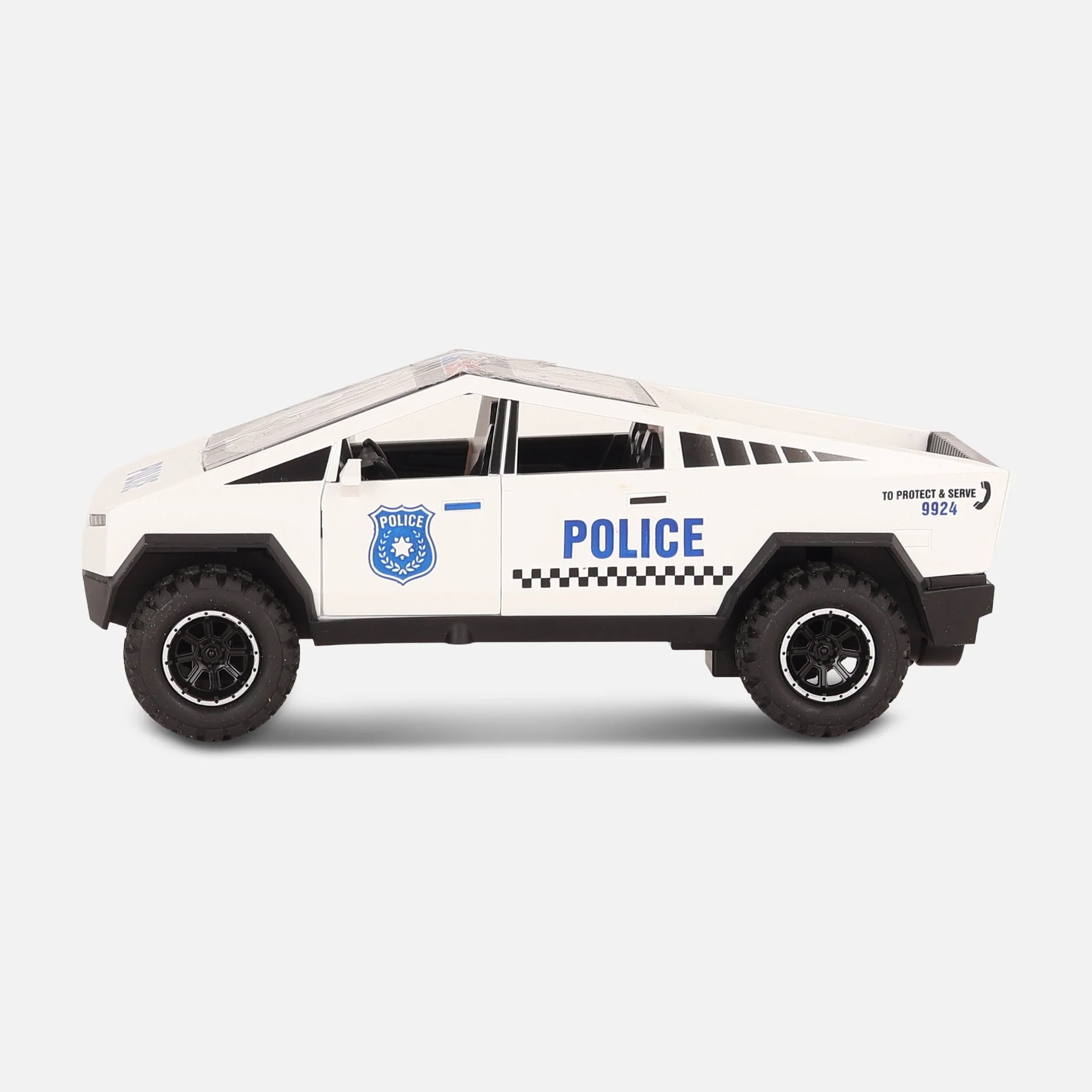 Friction Toy Car With Light & Music & Spary-Tesla Truck
