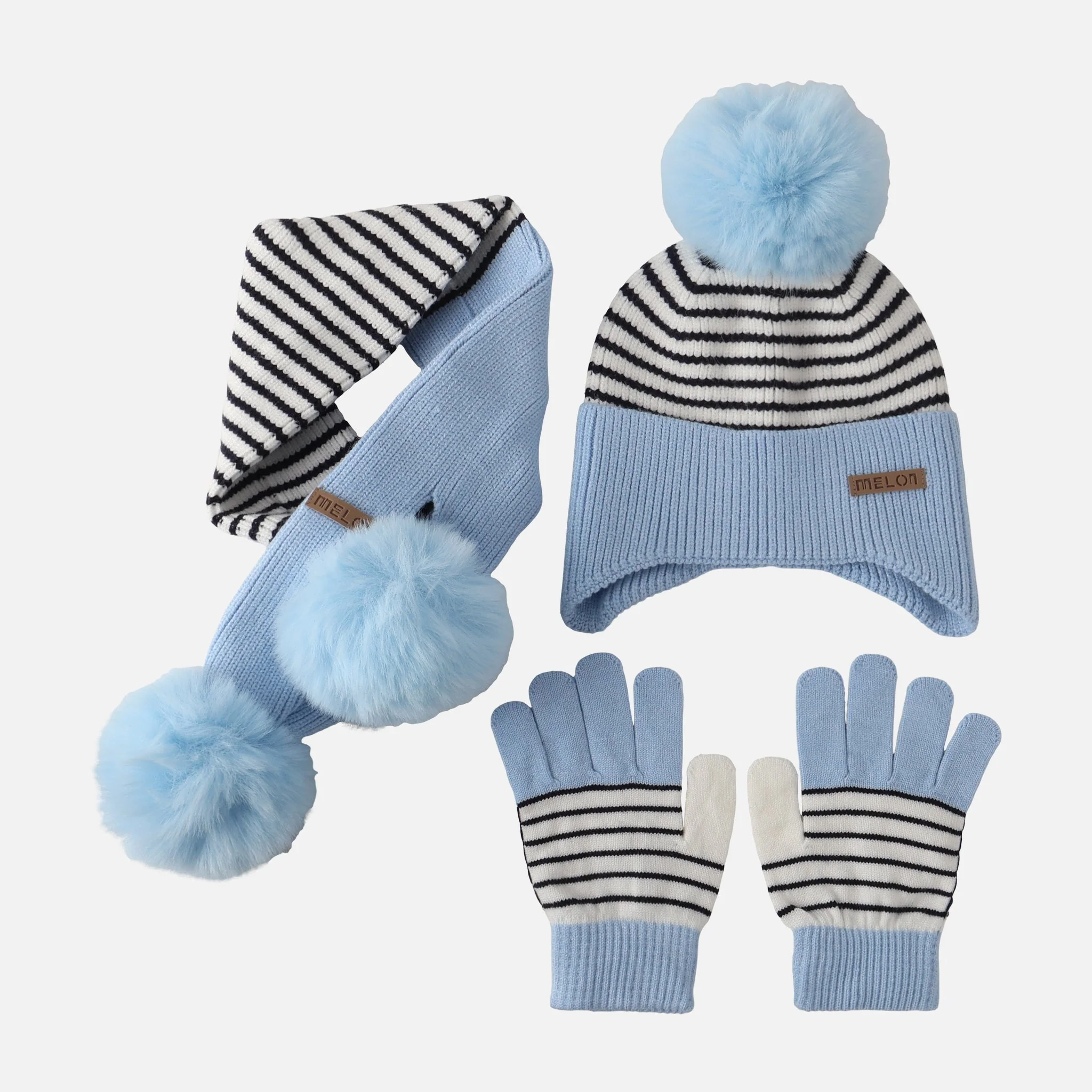 Girls Cap, Scarf and Gloves Set - Image 2