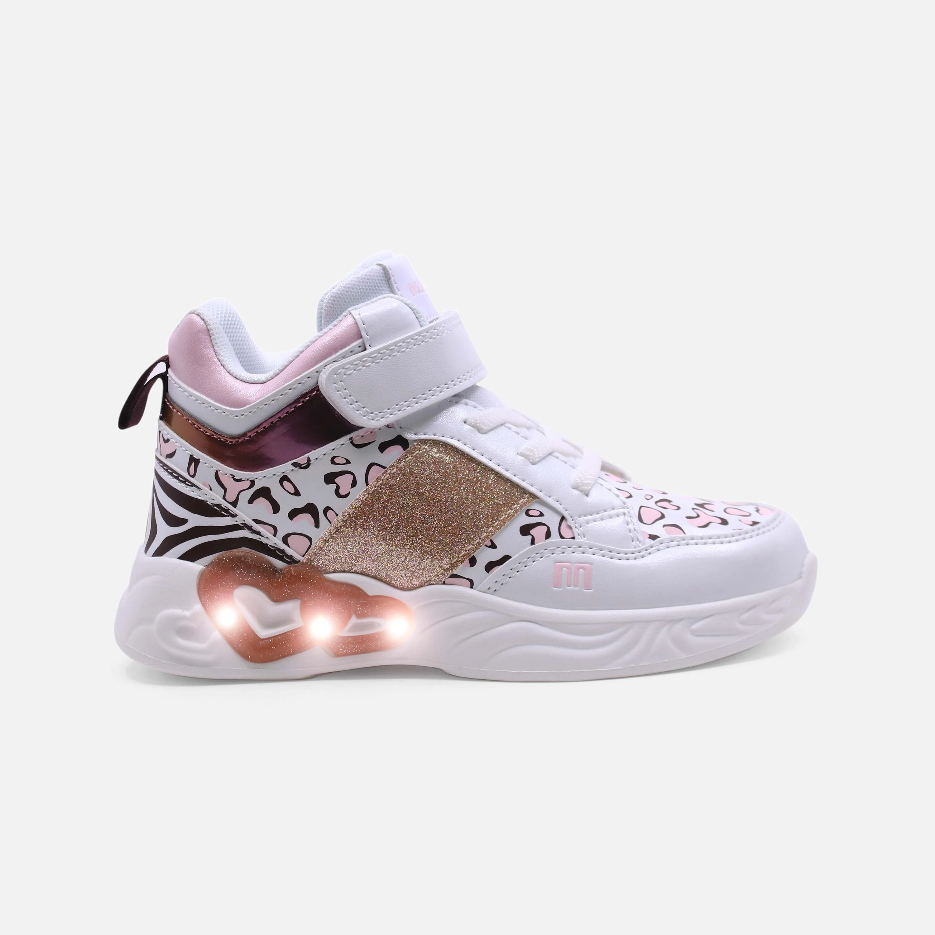 Girls Light Velcro Boots