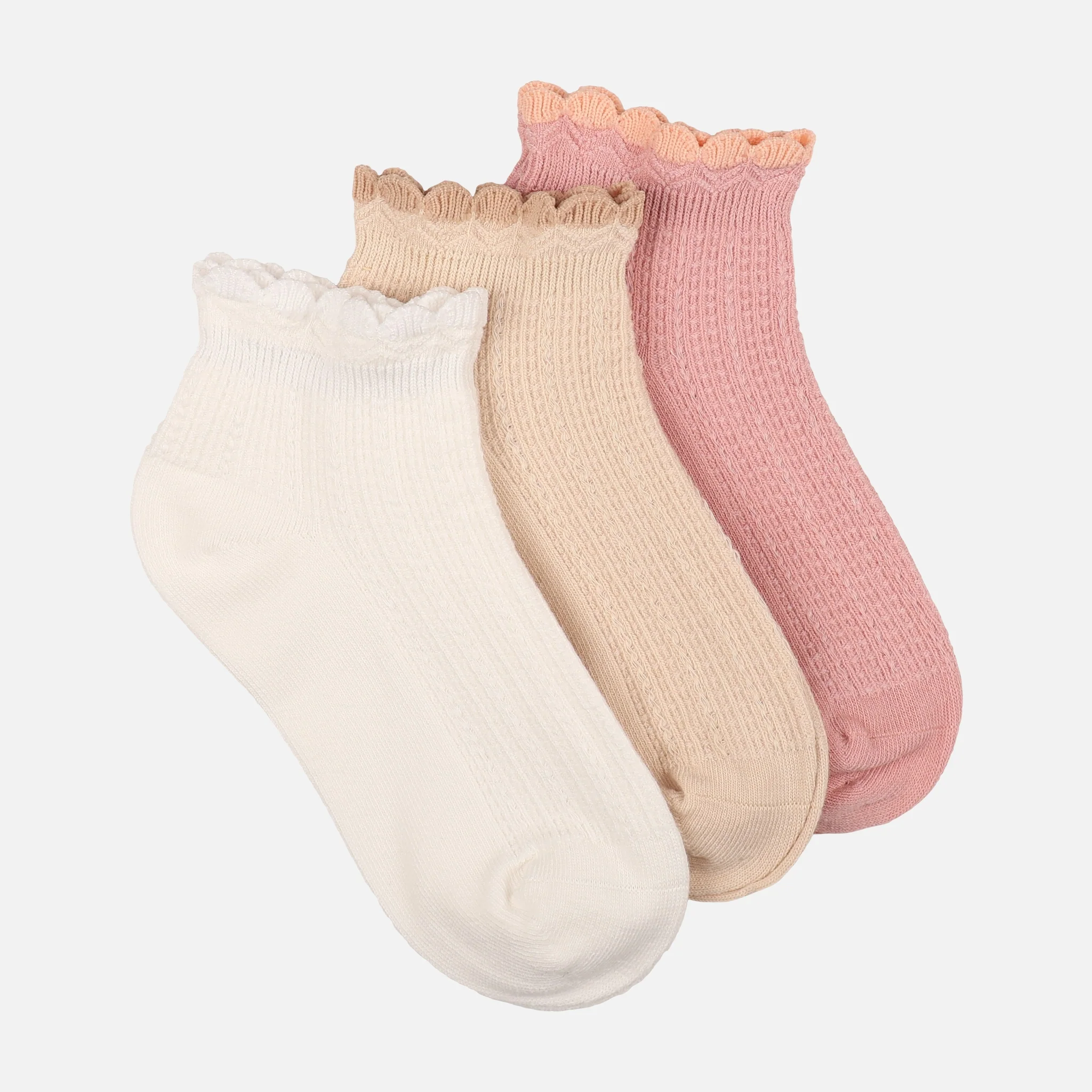 Girls Socks Ankle 3Pairs - Image 2