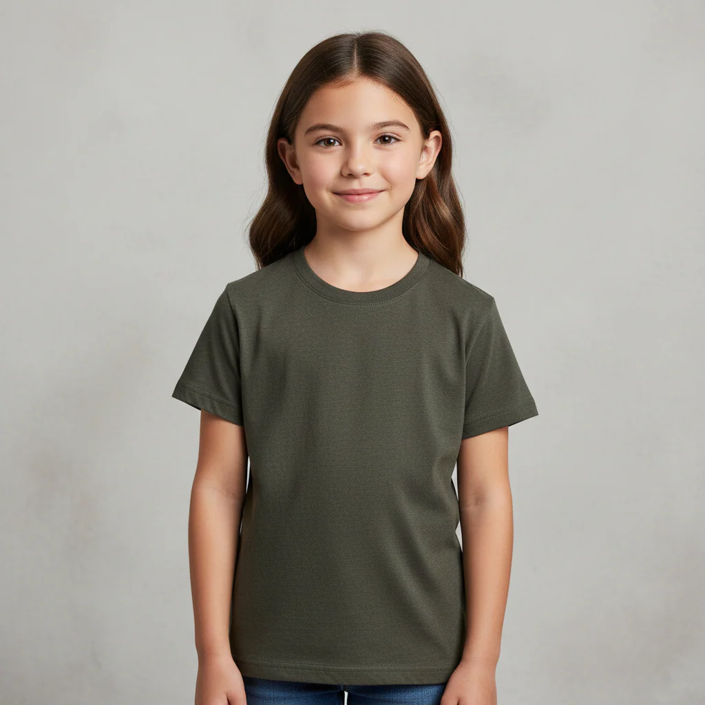 Girls Teens Basic-T-Shirt
