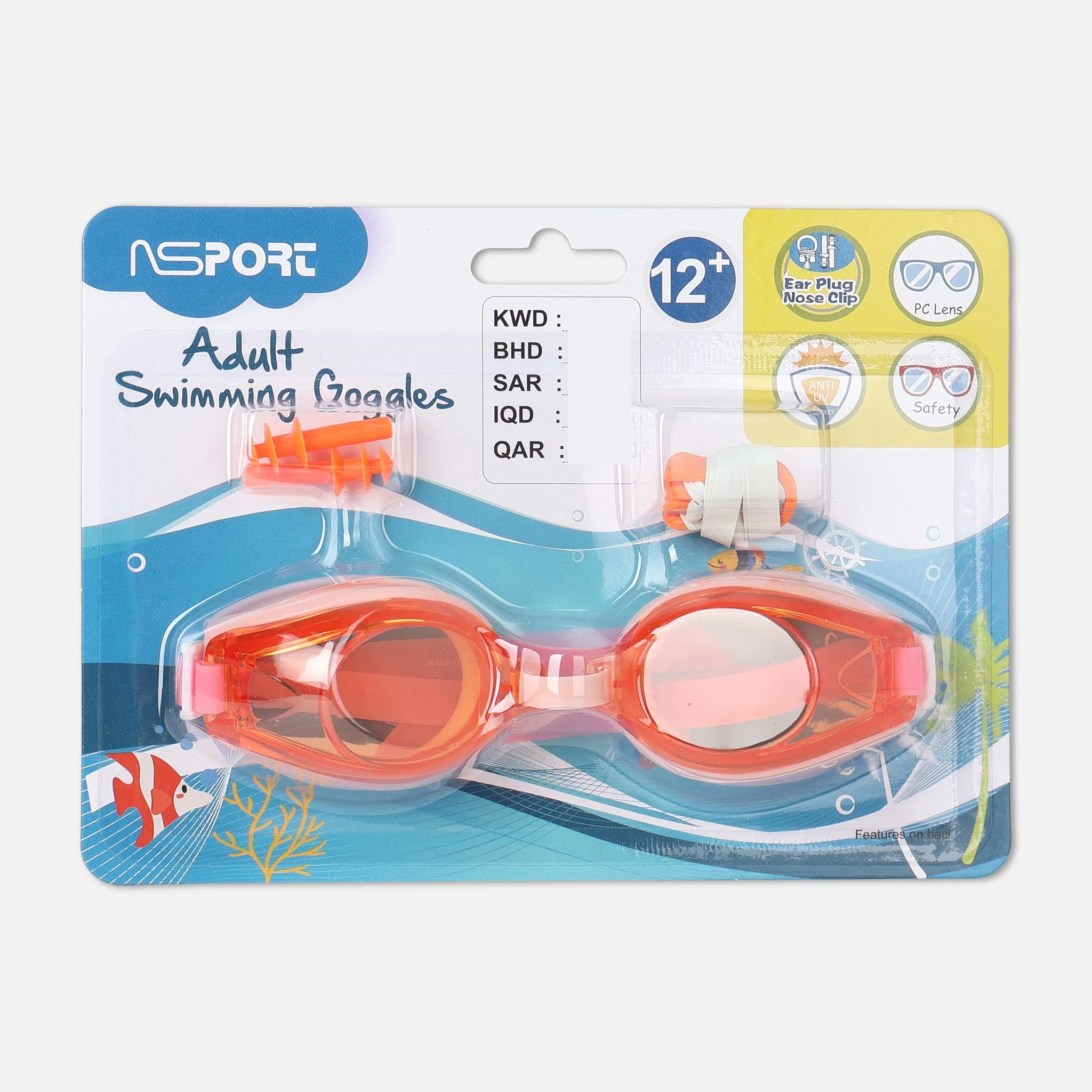 Goggles With Ear Plug & Nose Clip (12+) - Image 5
