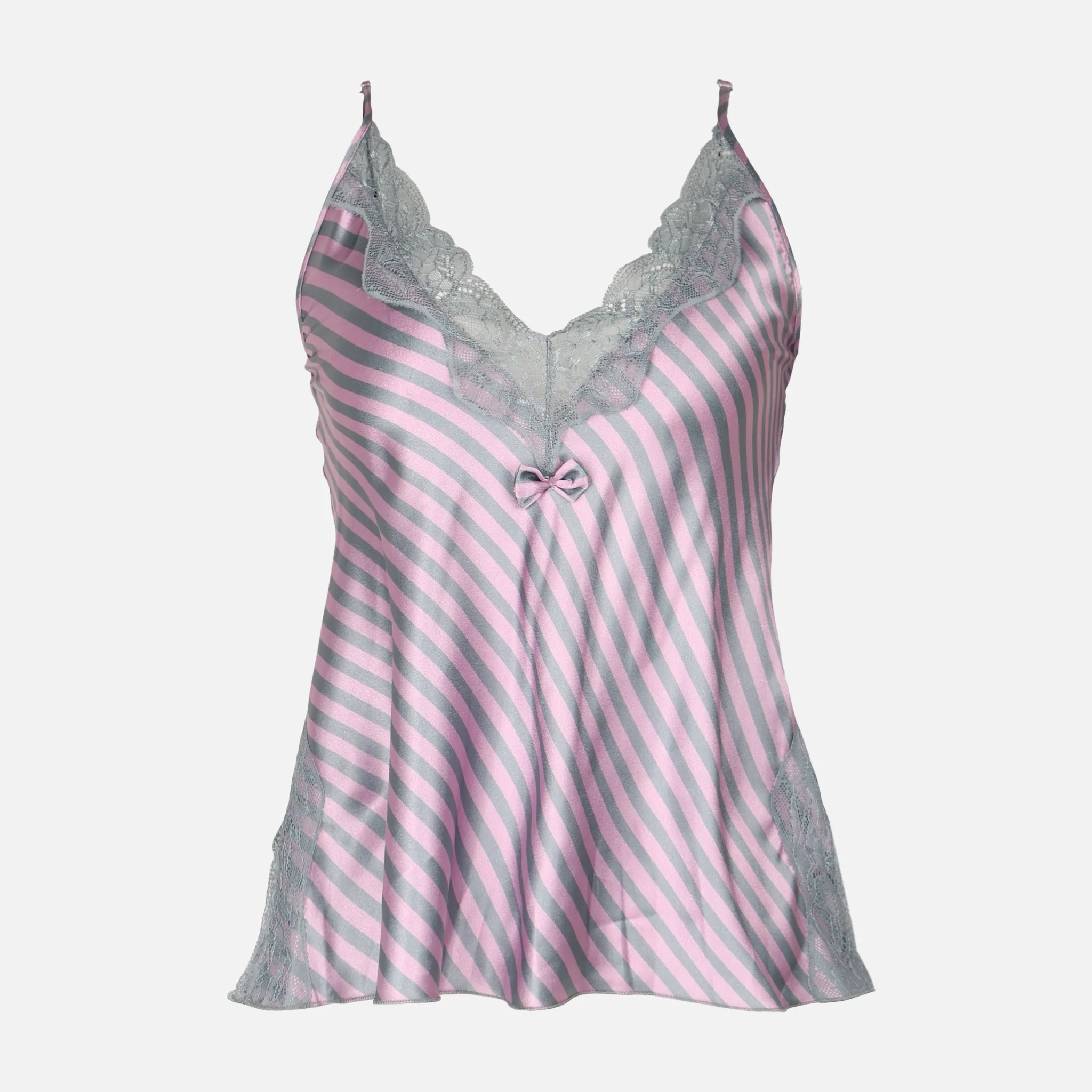Ladies Aop Satin Pyjama Short Set - Image 2