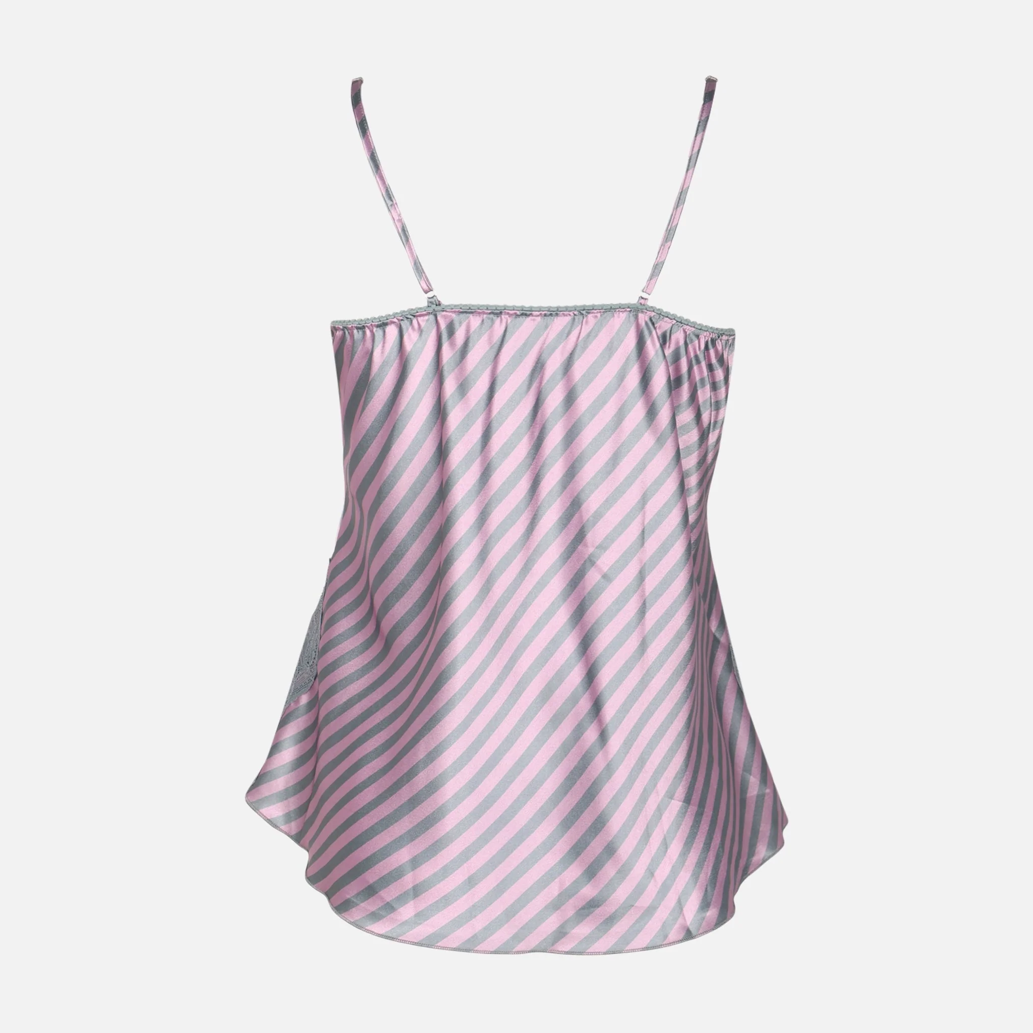 Ladies Aop Satin Pyjama Short Set - Image 3
