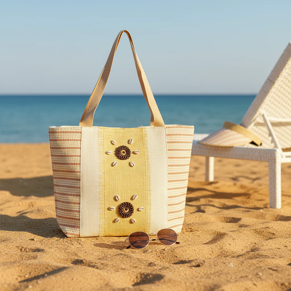 Ladies Beach Bag And Hat Set
