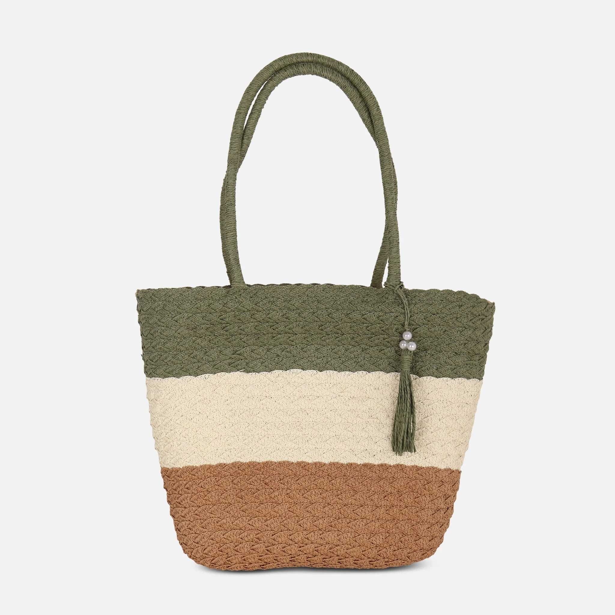 Ladies Fashion Beach Hat & Bag Set - Image 2