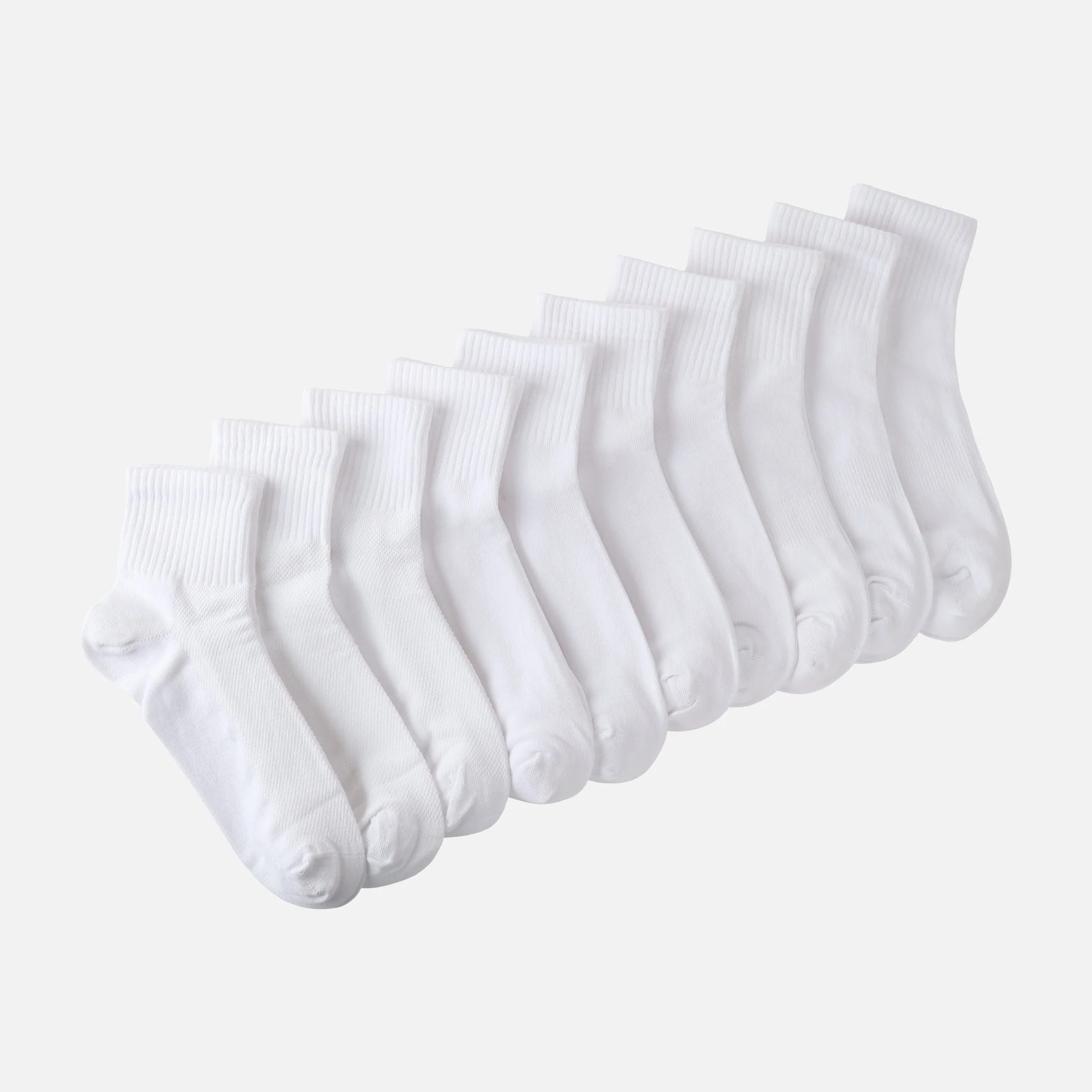 Ladies Quarter Socks 10 Pairs