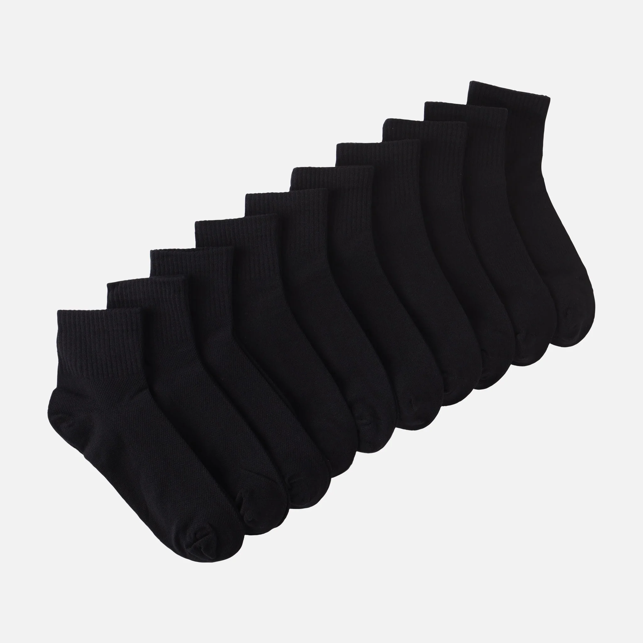 Ladies Quarter Socks 10 Pairs
