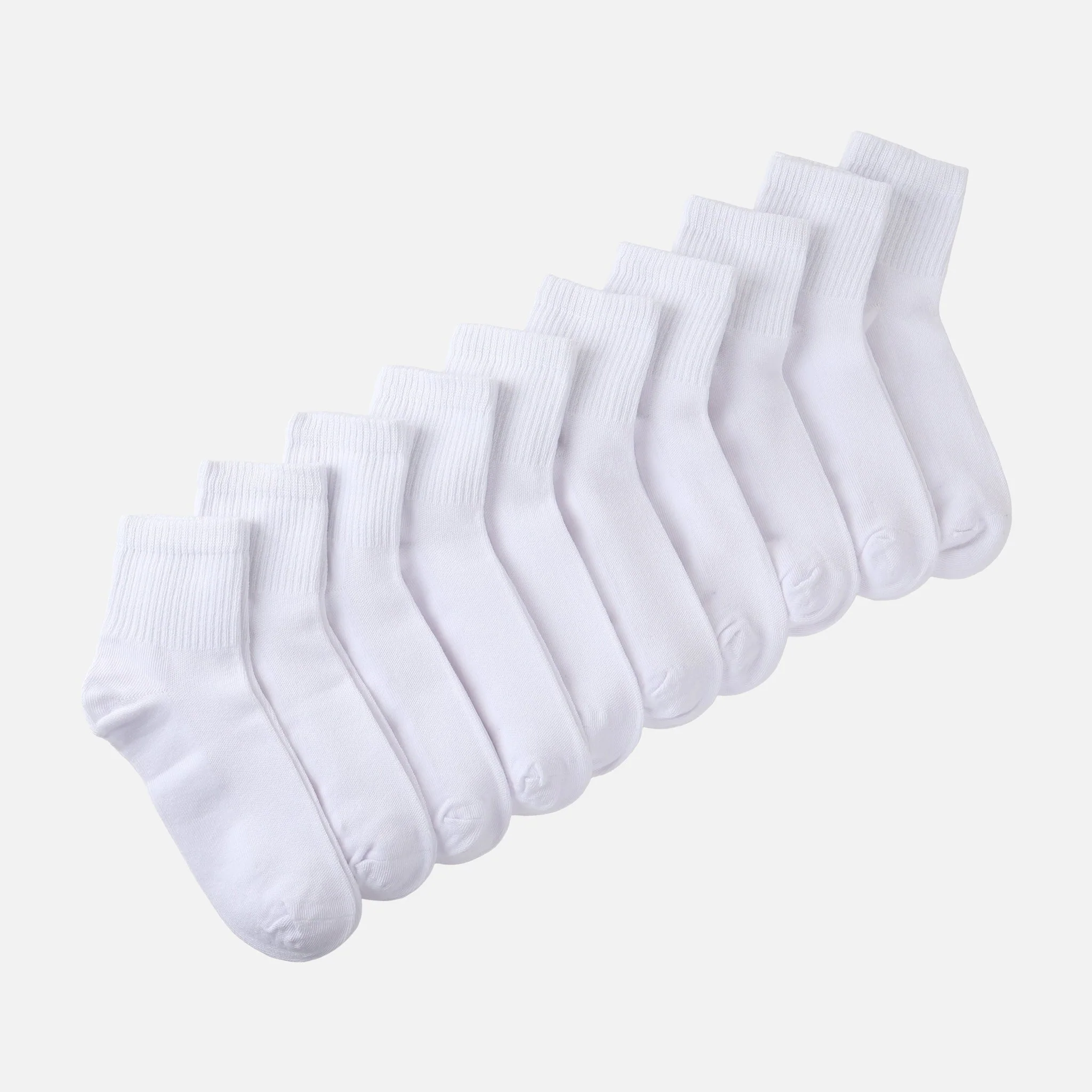 Ladies Quarter Socks 10 Pairs