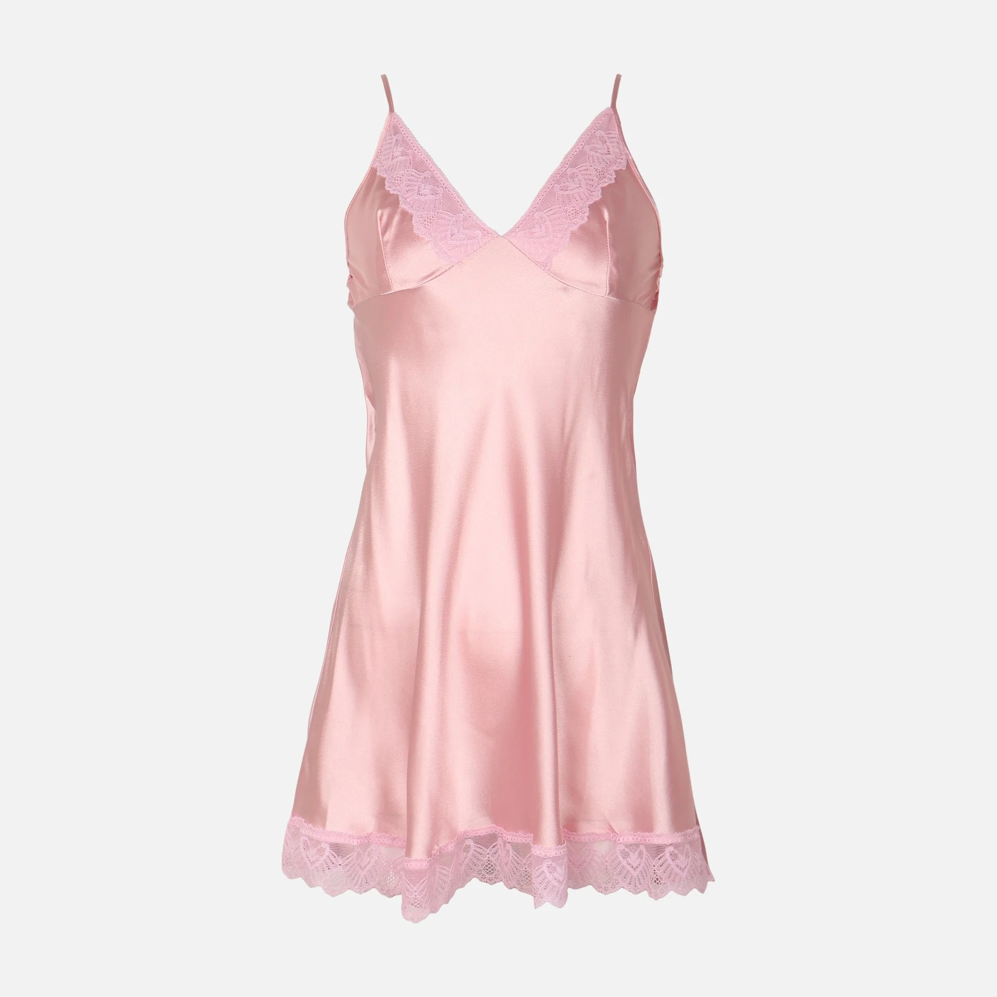 Ladies Satin Midi Night Gown And Robe Set - Image 3