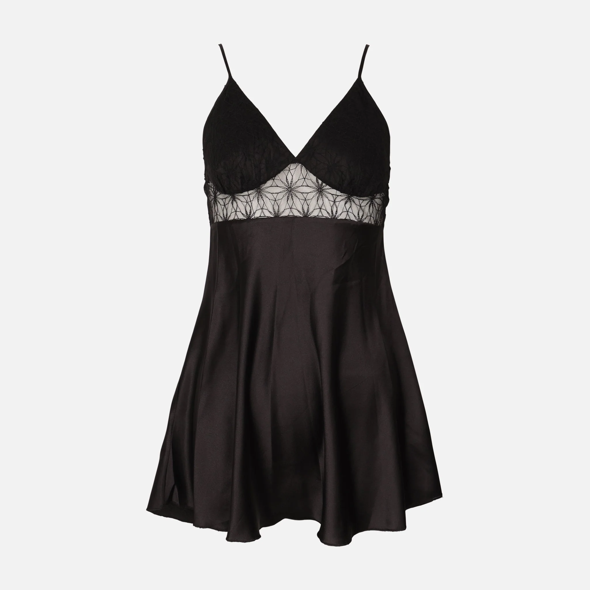 Ladies Satin Midi Night Gown And Robe Set - Image 3