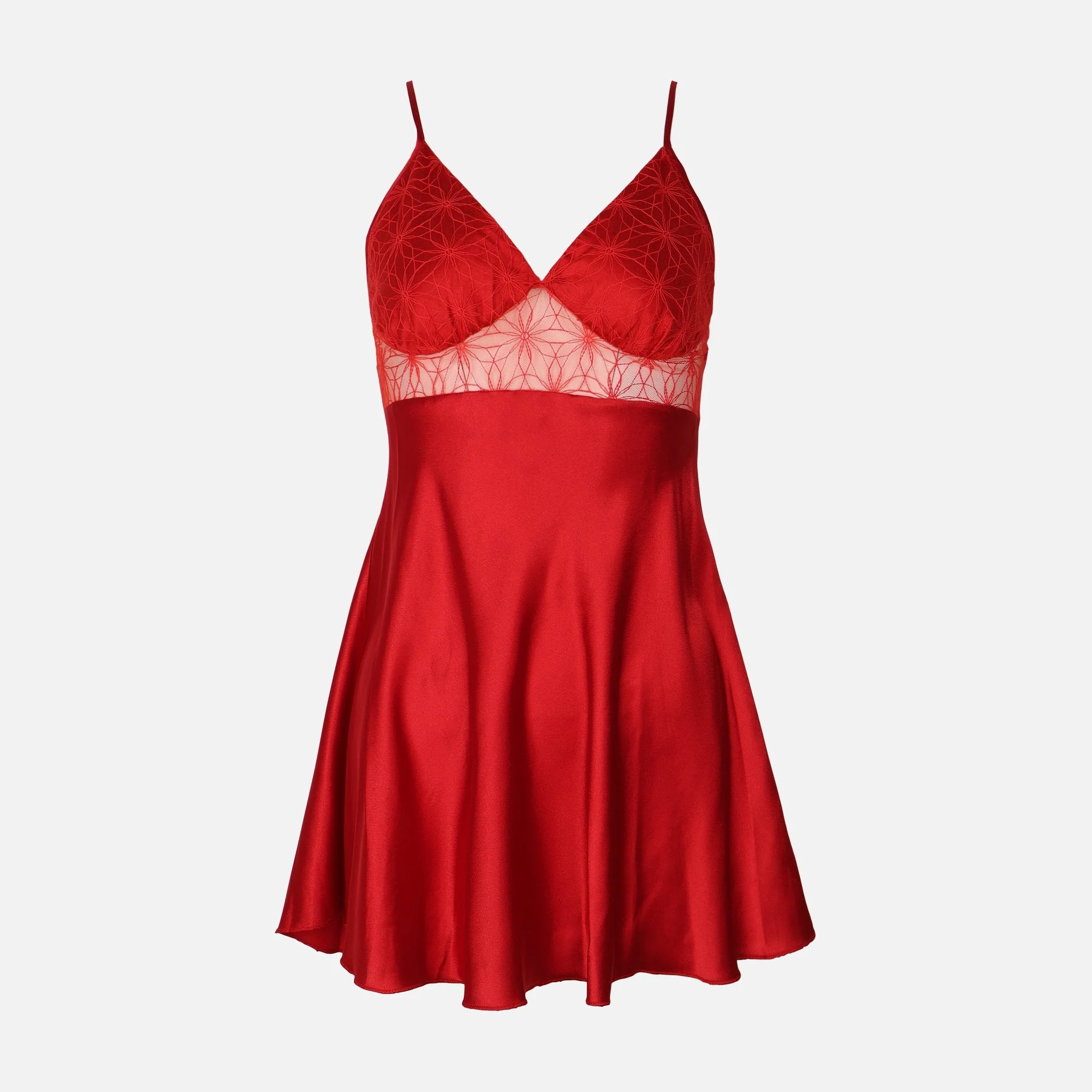 Ladies Satin Midi Night Gown And Robe Set - Image 3