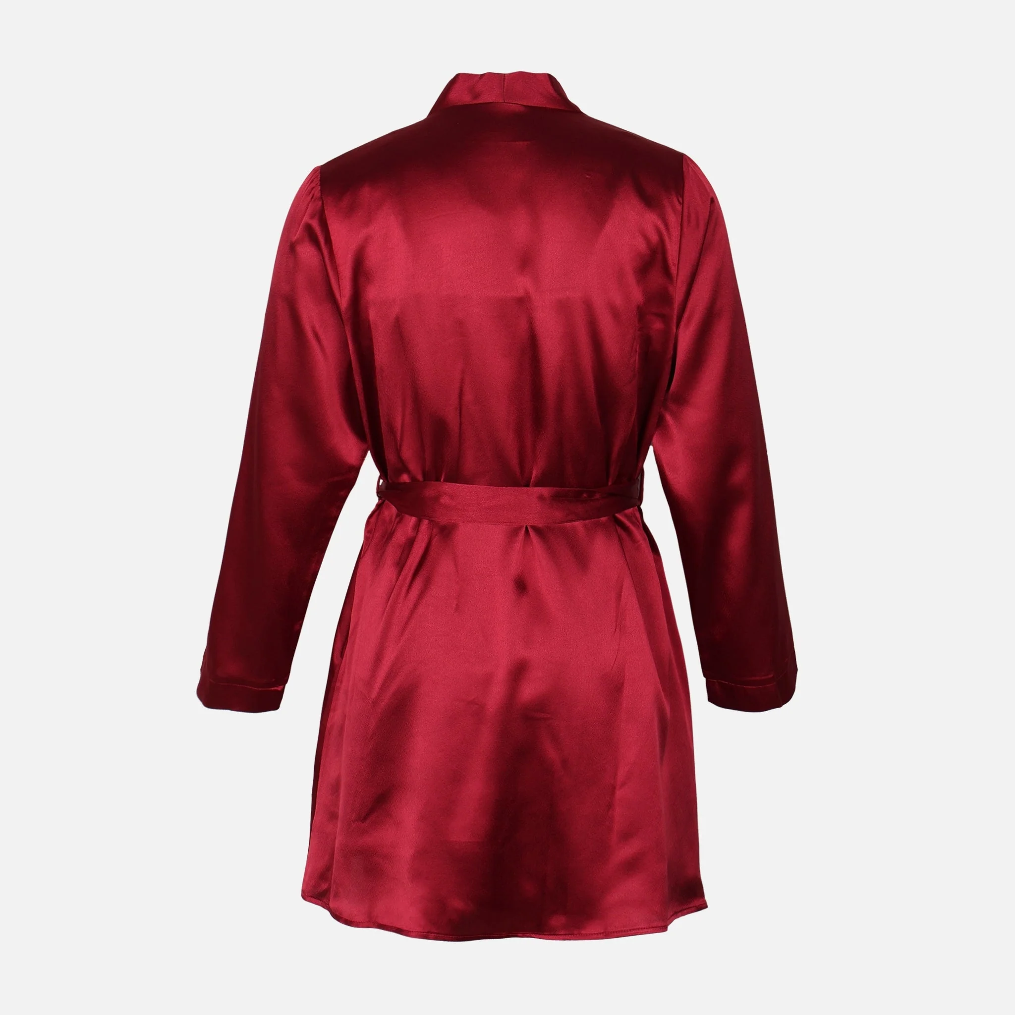 Ladies Satin Midi Night Gown And Robe Set - Image 2