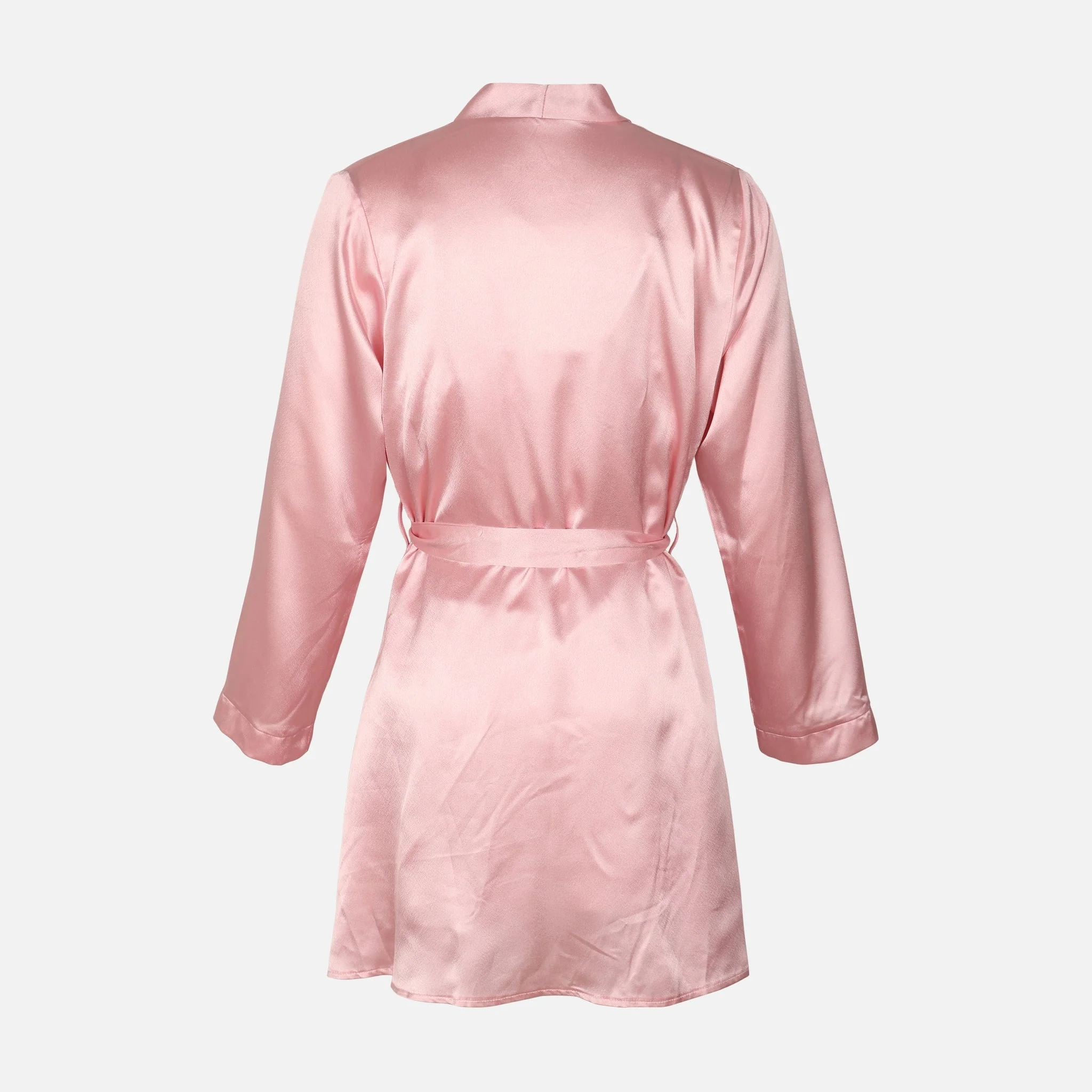 Ladies Satin Midi Night Gown And Robe Set - Image 2
