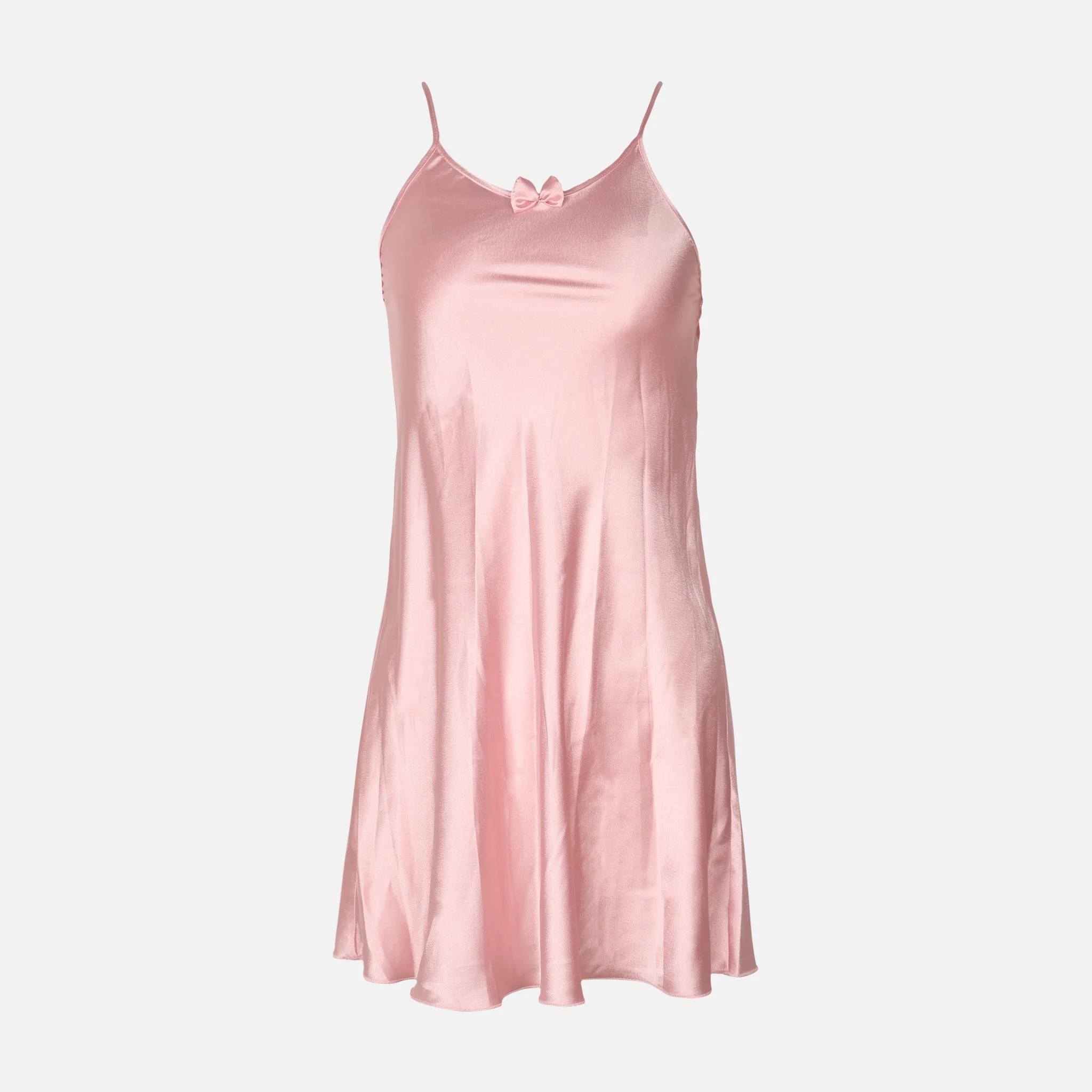 Ladies Satin Midi Night Gown And Robe Set - Image 3