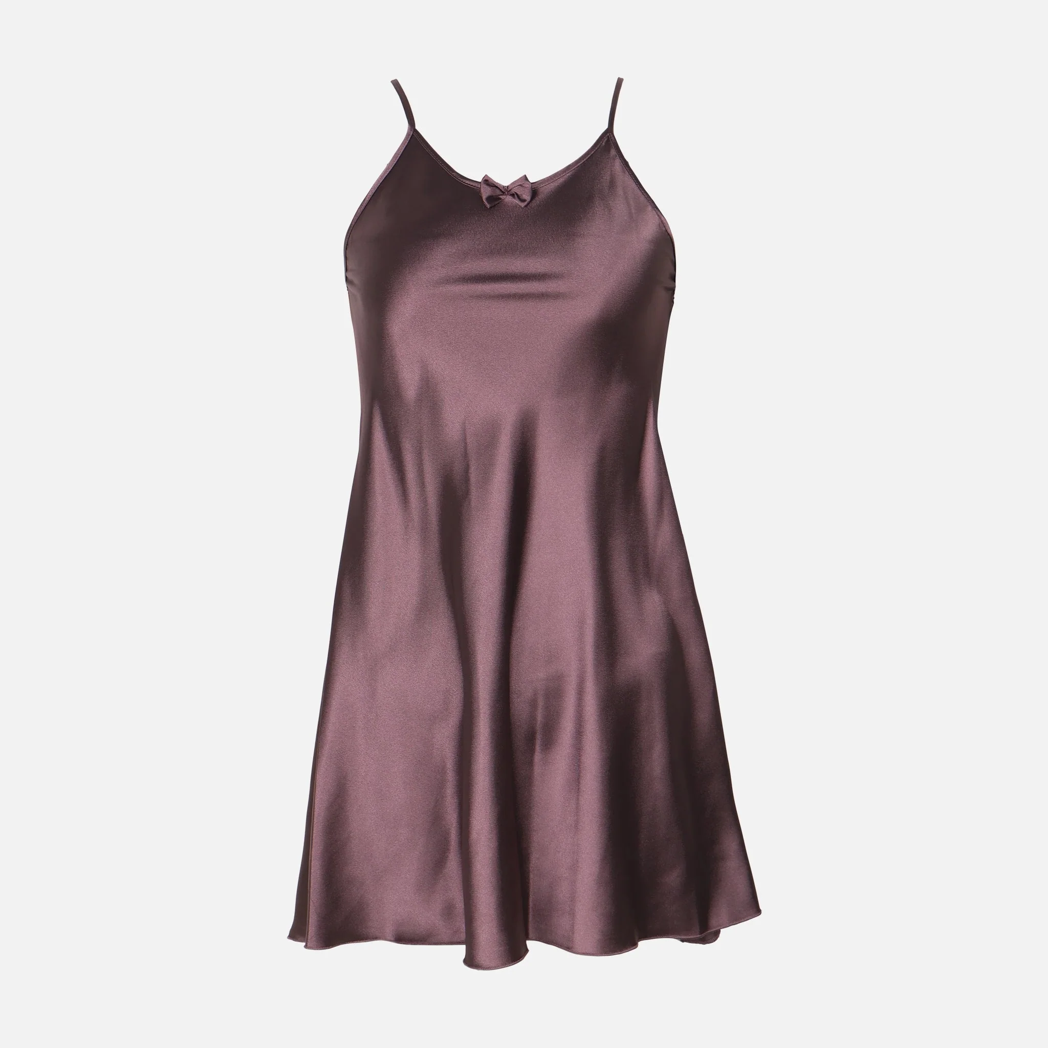 Ladies Satin Midi Night Gown And Robe Set - Image 3