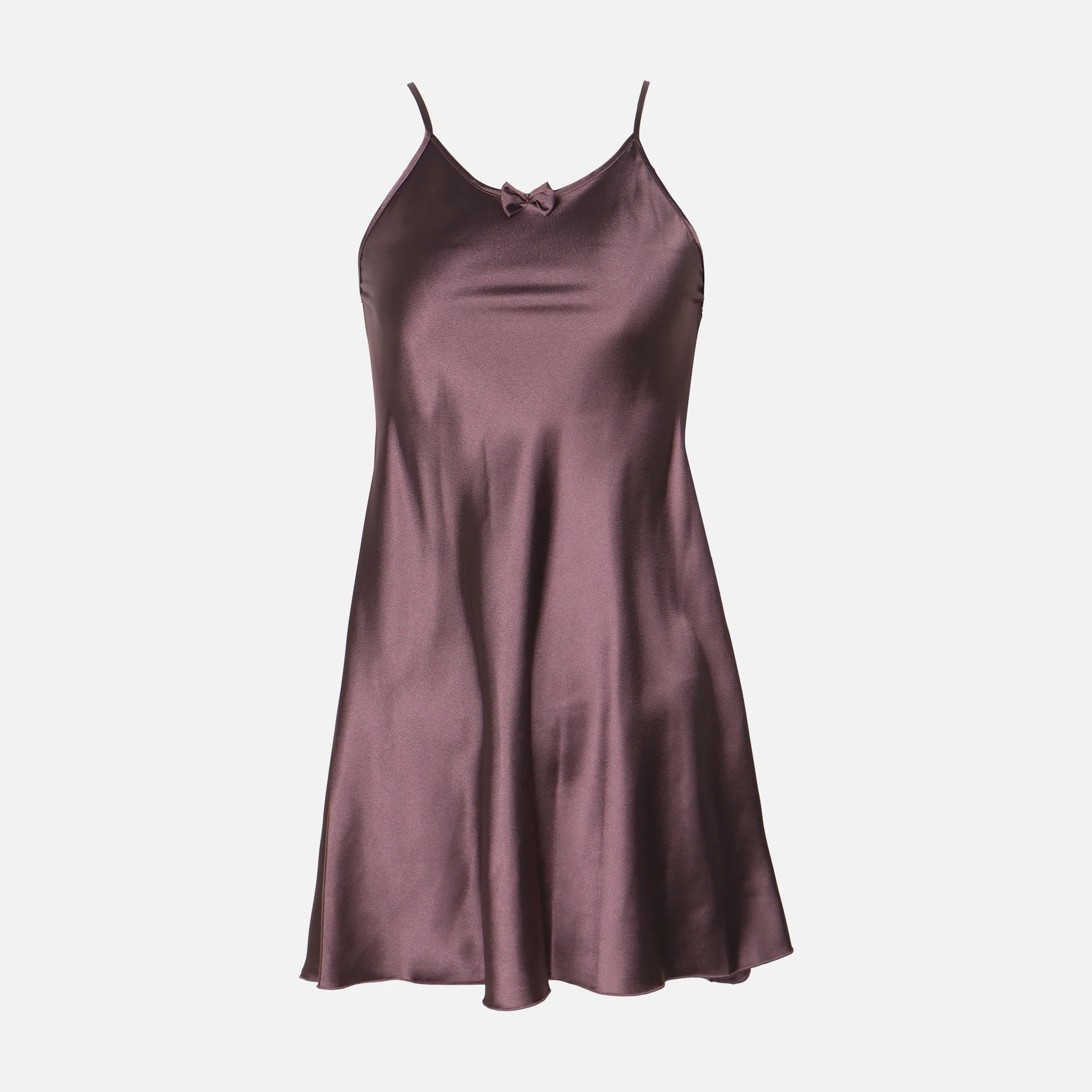 Ladies Satin Midi Night Gown And Robe Set - Image 7