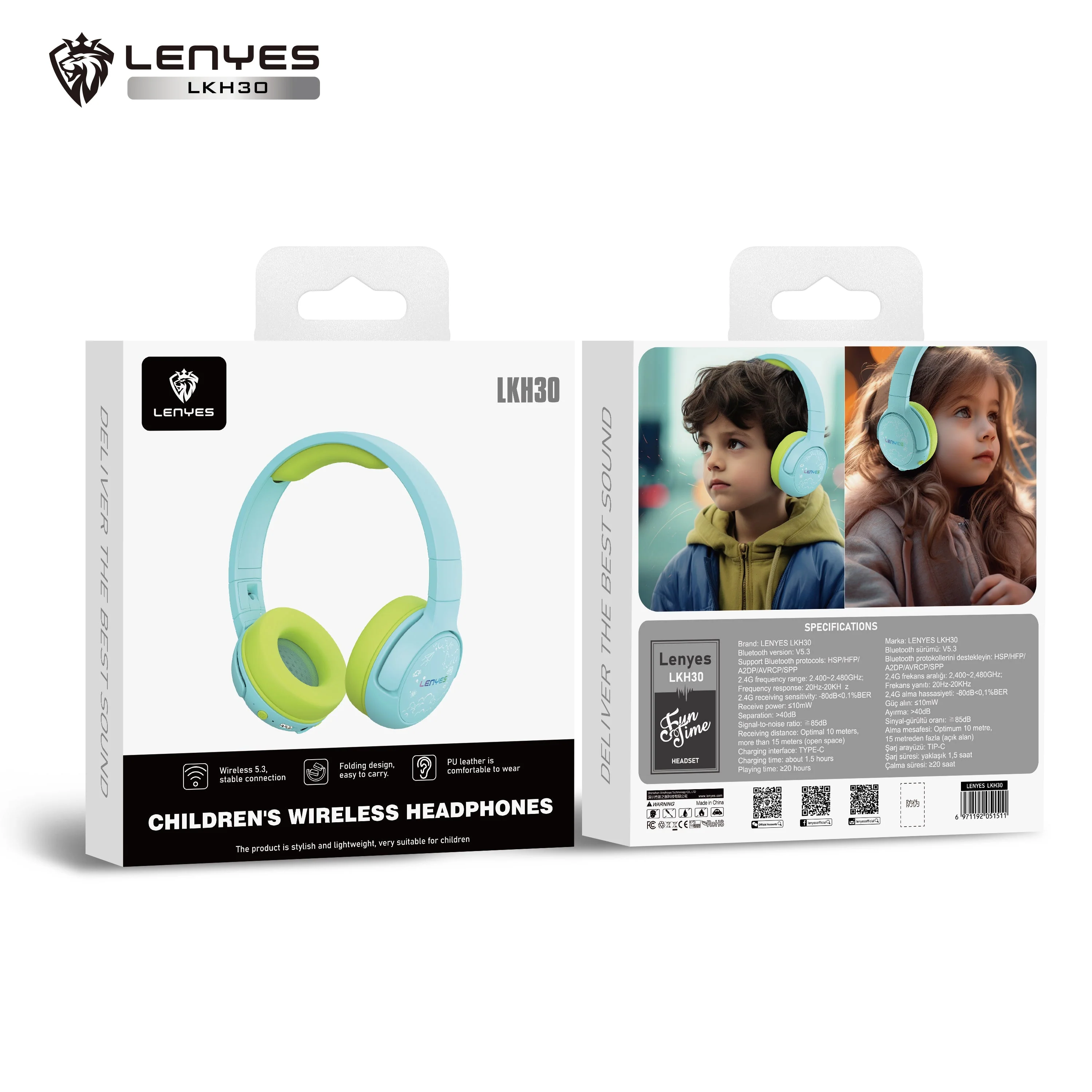Lenyes Bluetooth Headphones V5.3 - Image 3