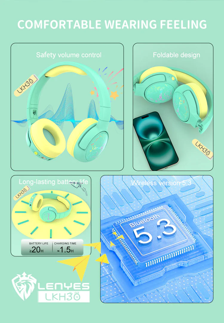 Lenyes Bluetooth Headphones V5.3 - Image 4