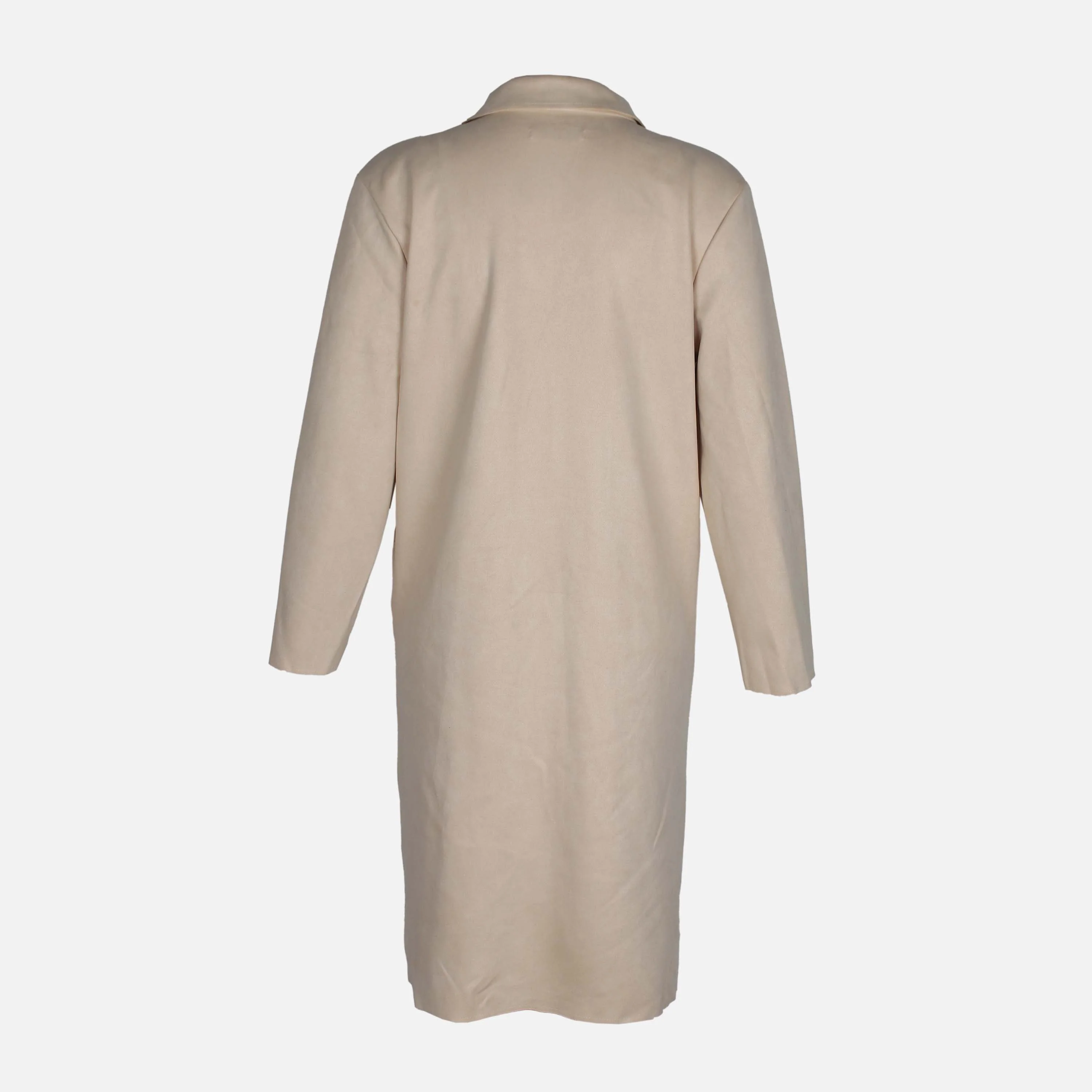 Ladies Long Sleeve Suede Coat - Image 2