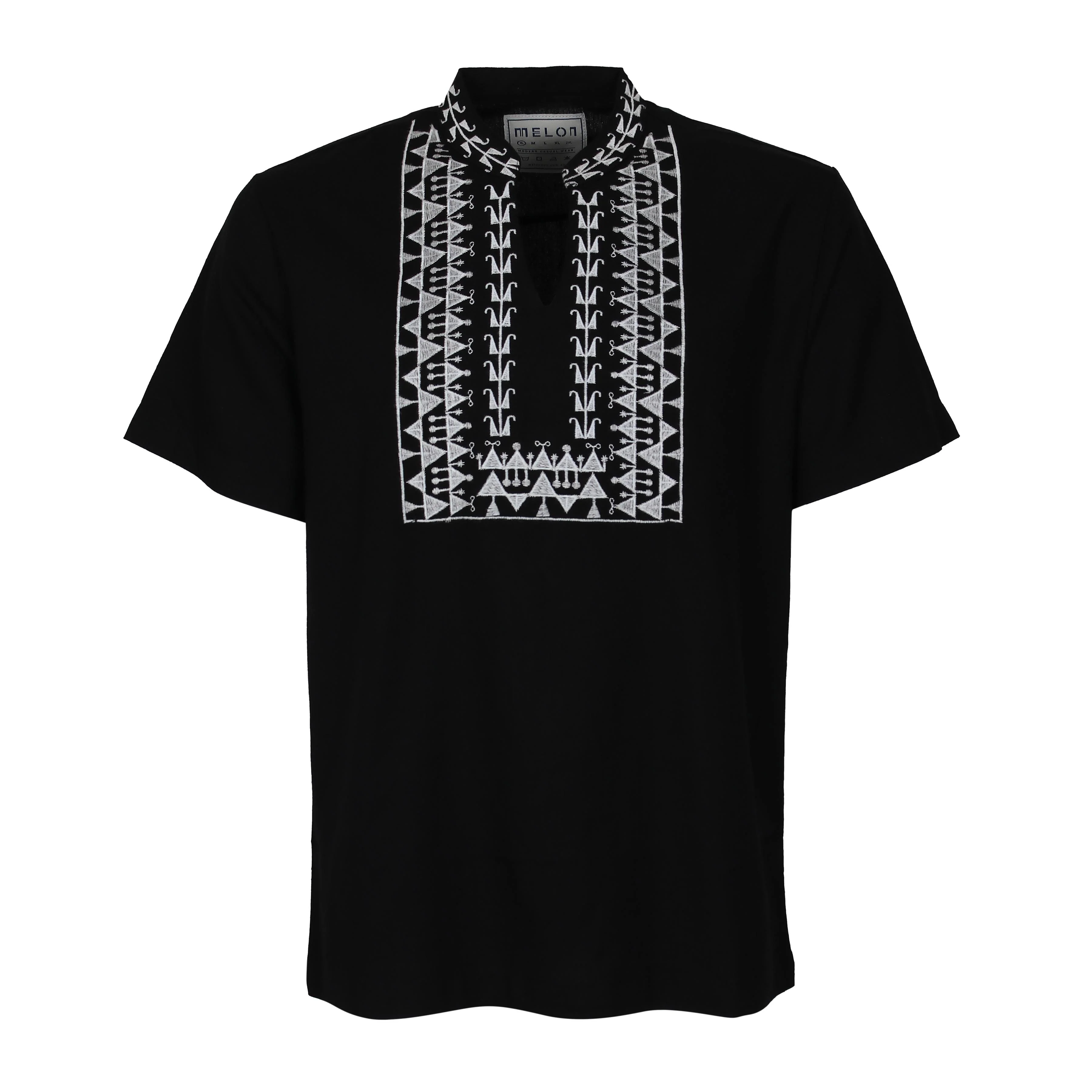 Men Linen Shirt Short Sleeves Regular Fit - Image 2