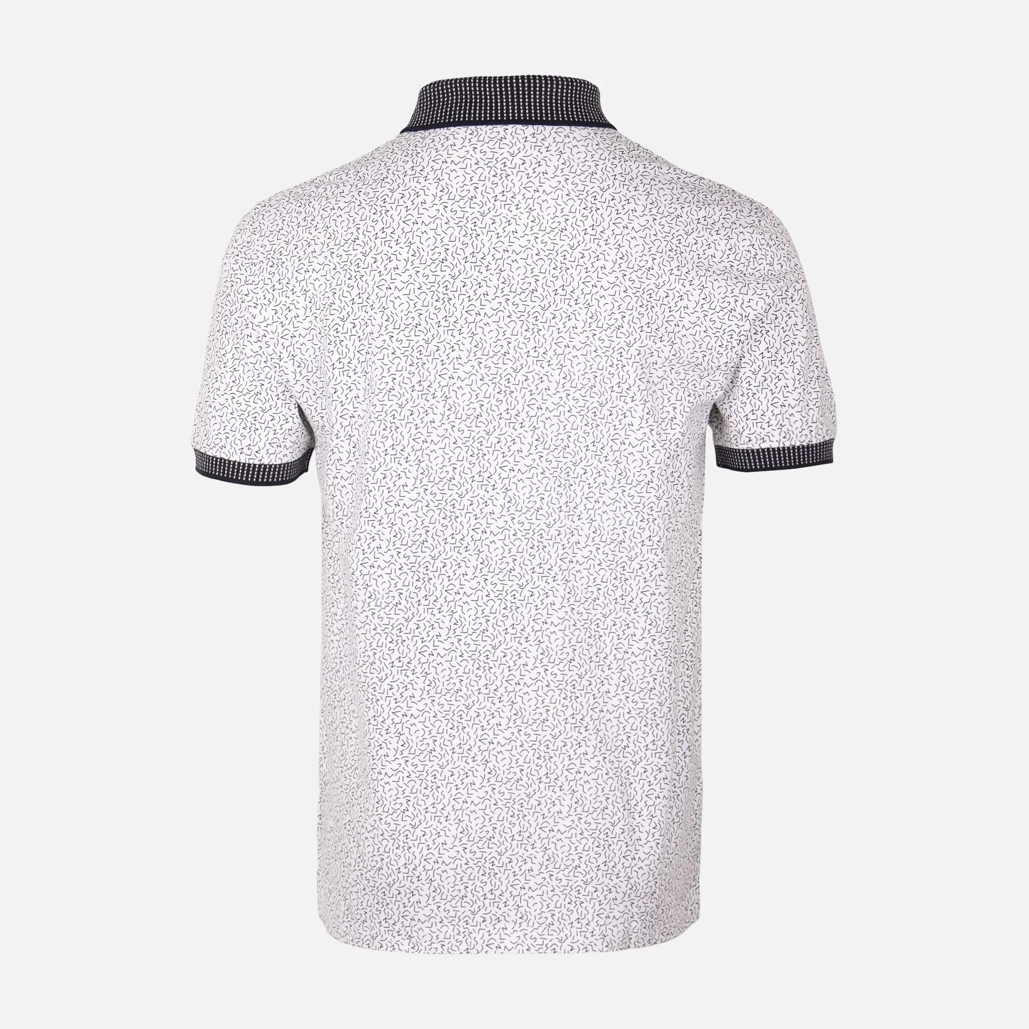 Men All-Over Print Polo T-Shirt Short Sleeve - Image 3