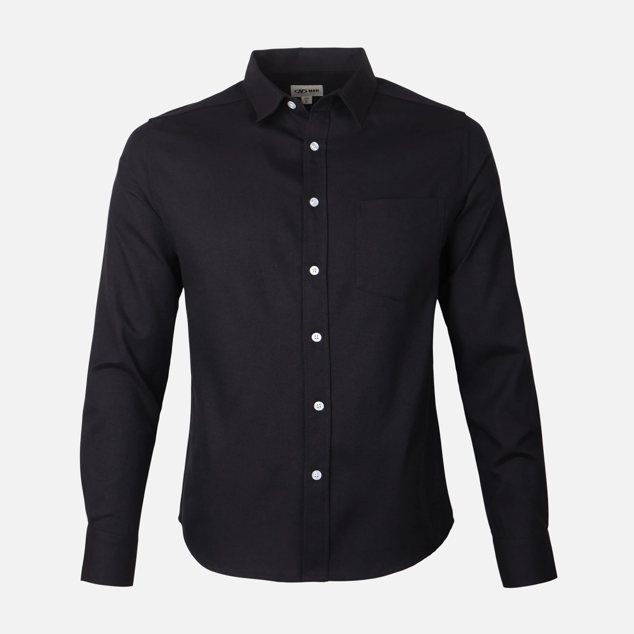 Men Long Sleeve Oxford Shirt - Image 2