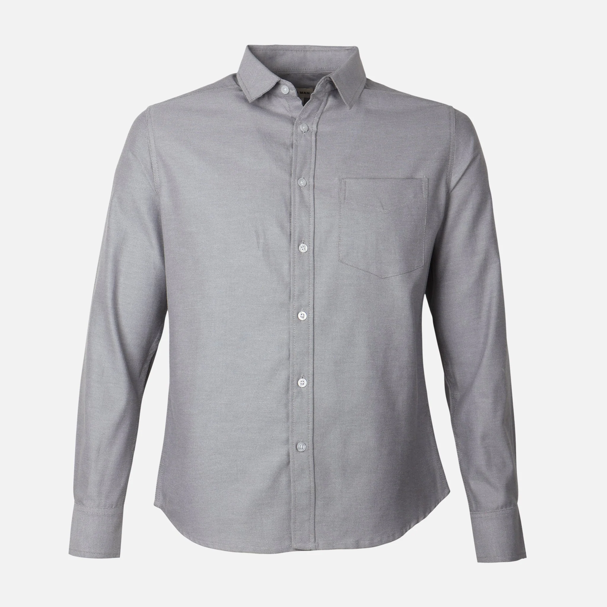 Men Long Sleeve Oxford Shirt - Image 2