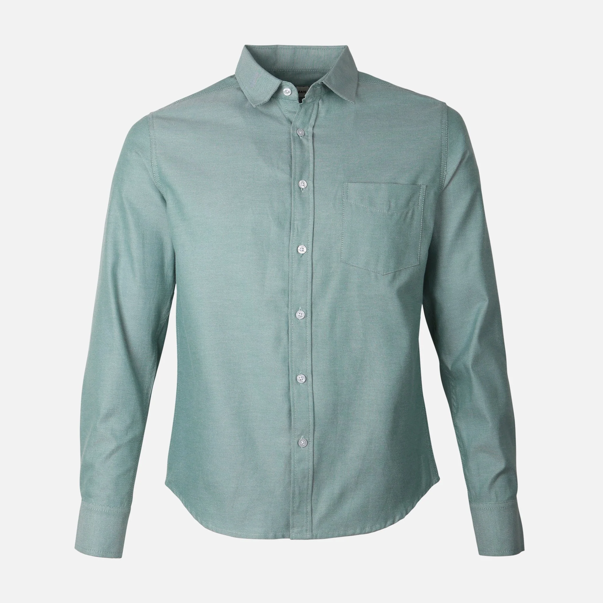 Men Long Sleeve Oxford Shirt - Image 2