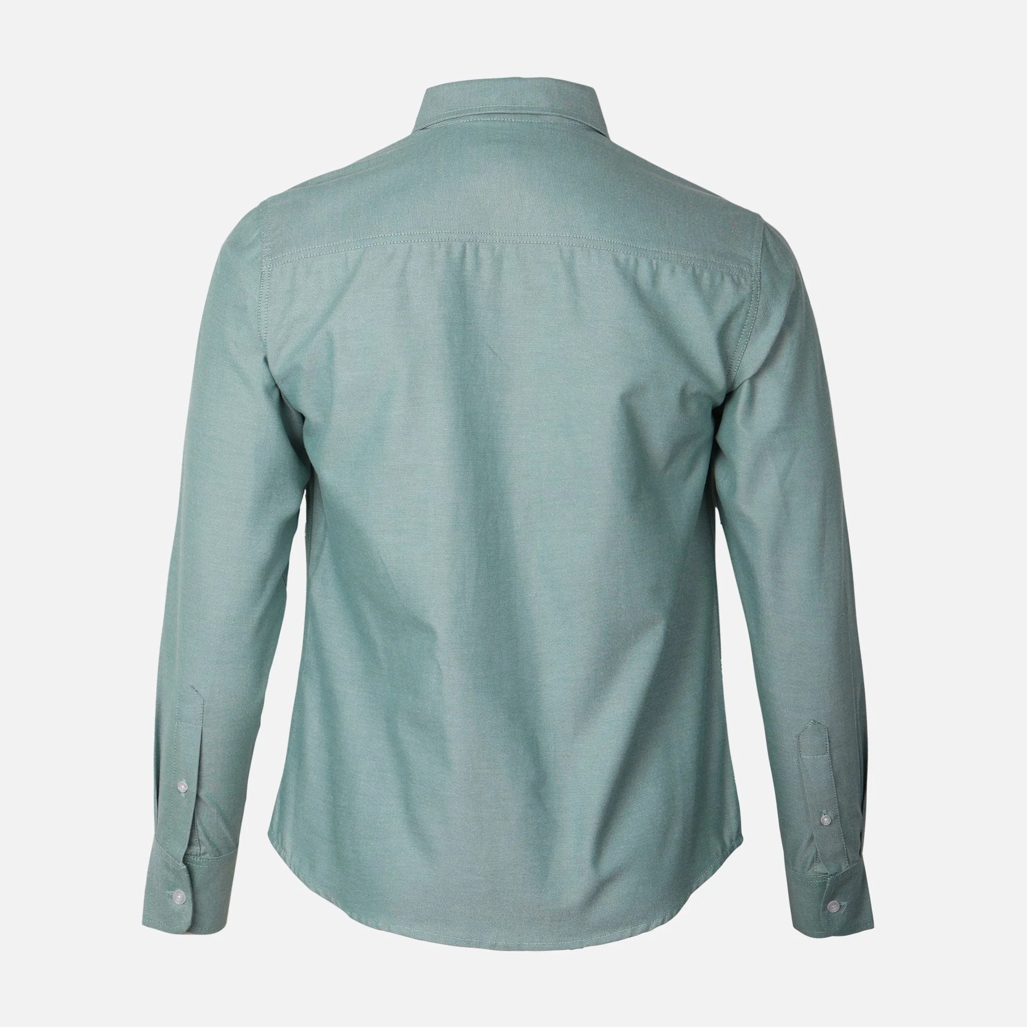 Men Long Sleeve Oxford Shirt - Image 3