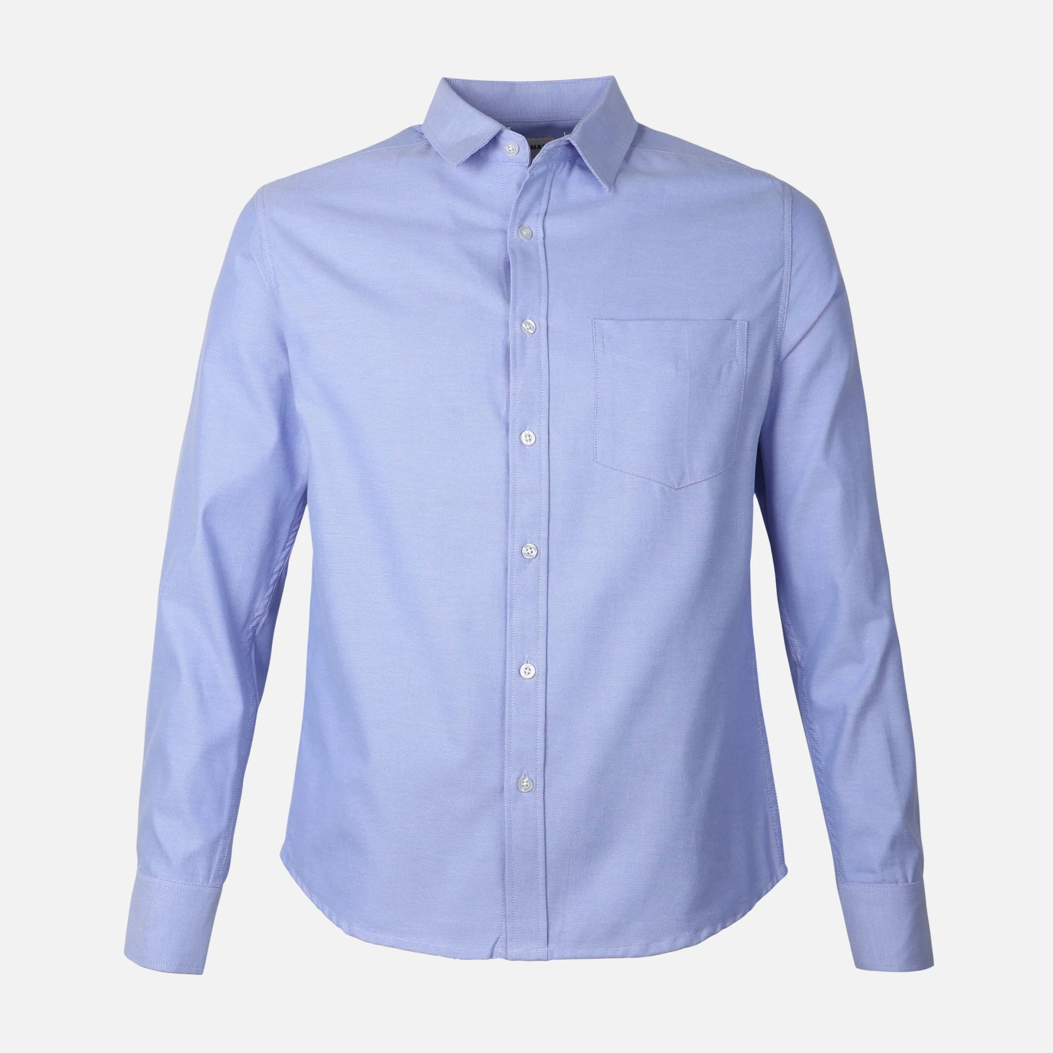Men Long Sleeve Oxford Shirt - Image 2