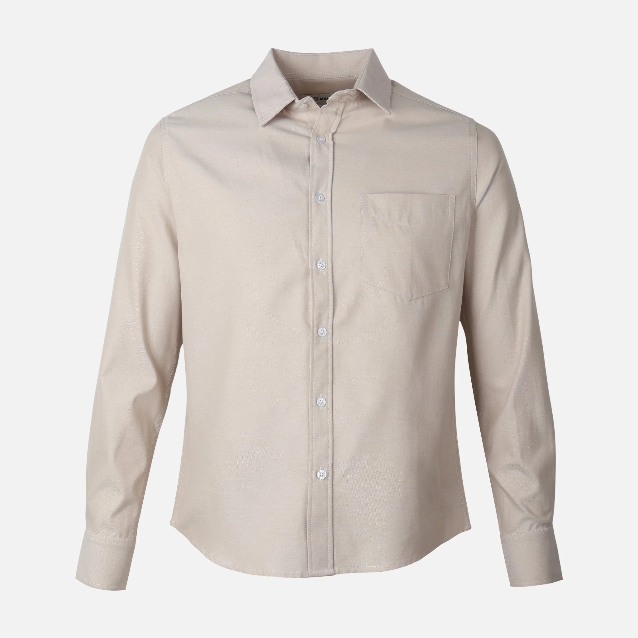 Men Long Sleeve Oxford Shirt - Image 2