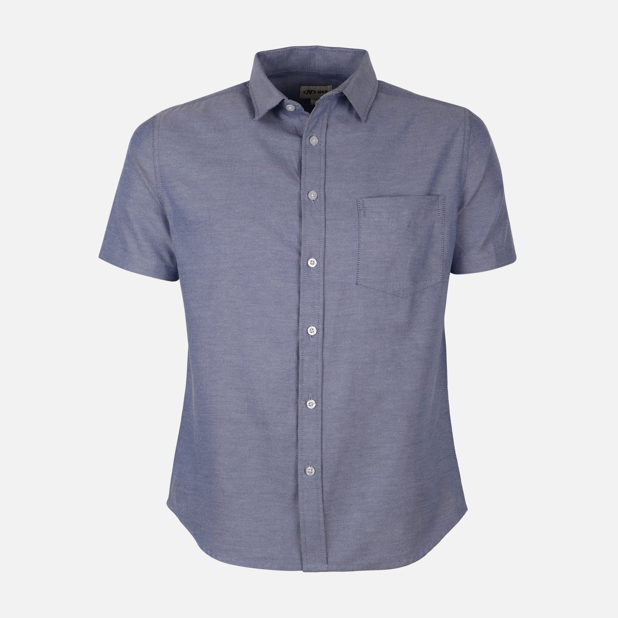 Men Basic Oxford Short Sleeve Shirt - Image 2