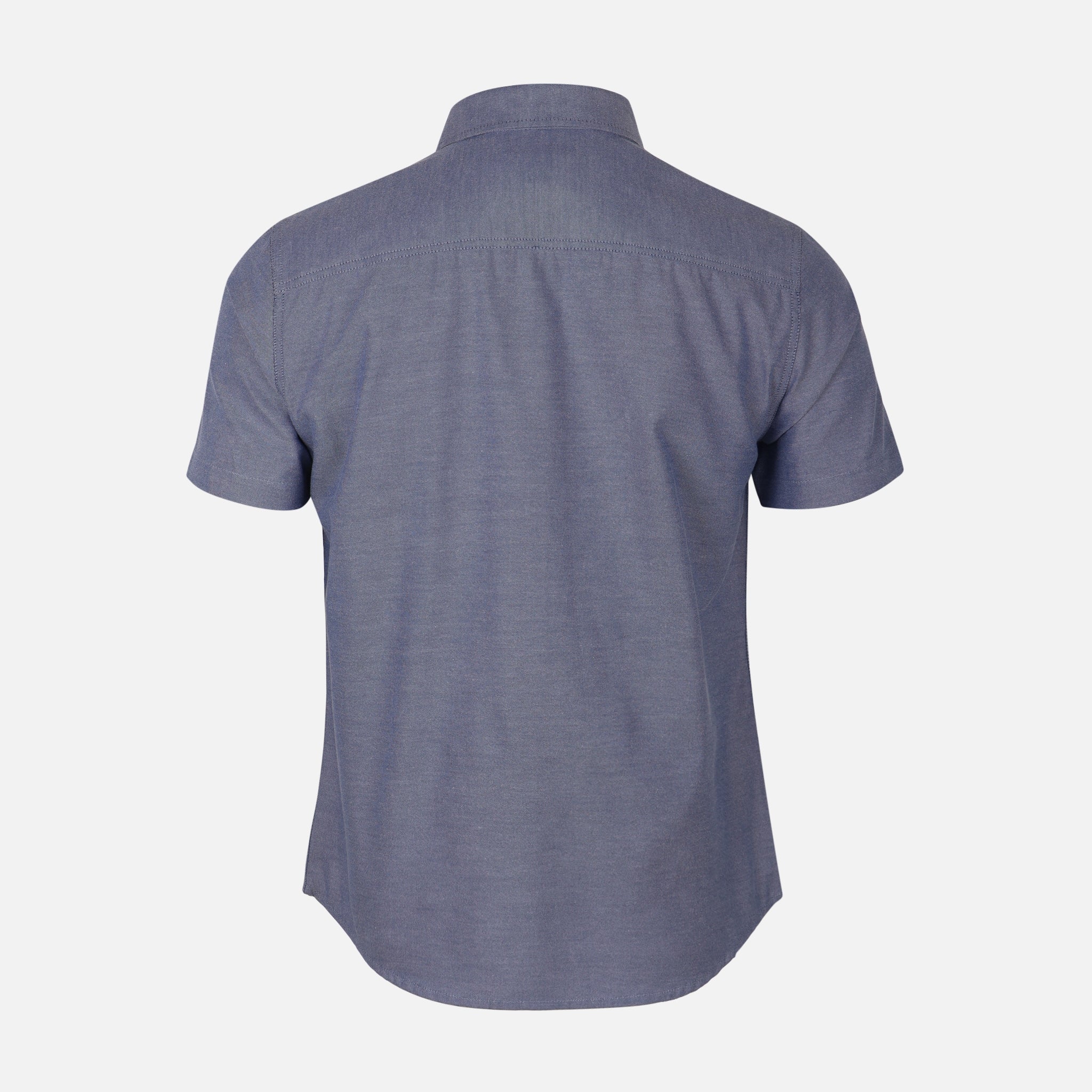 Men Basic Oxford Short Sleeve Shirt - Image 3