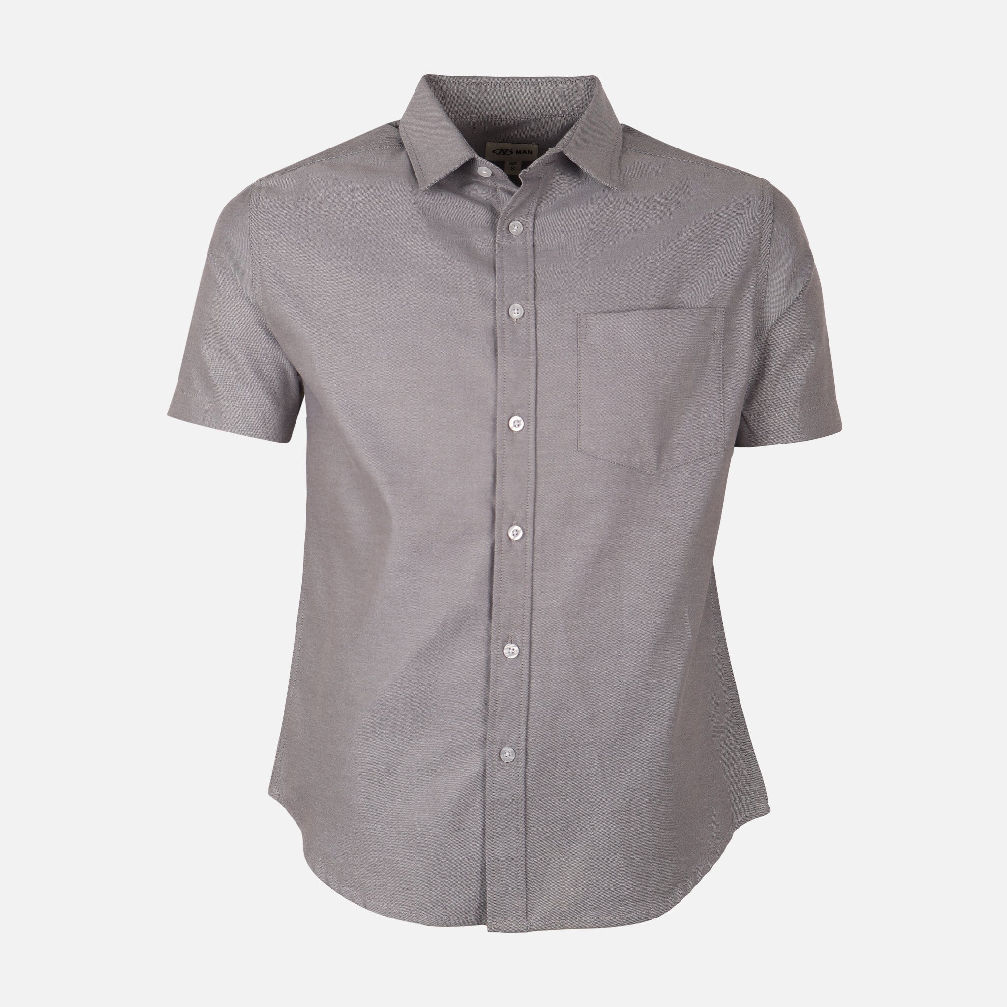 Men Basic Oxford Short Sleeve Shirt - Image 2