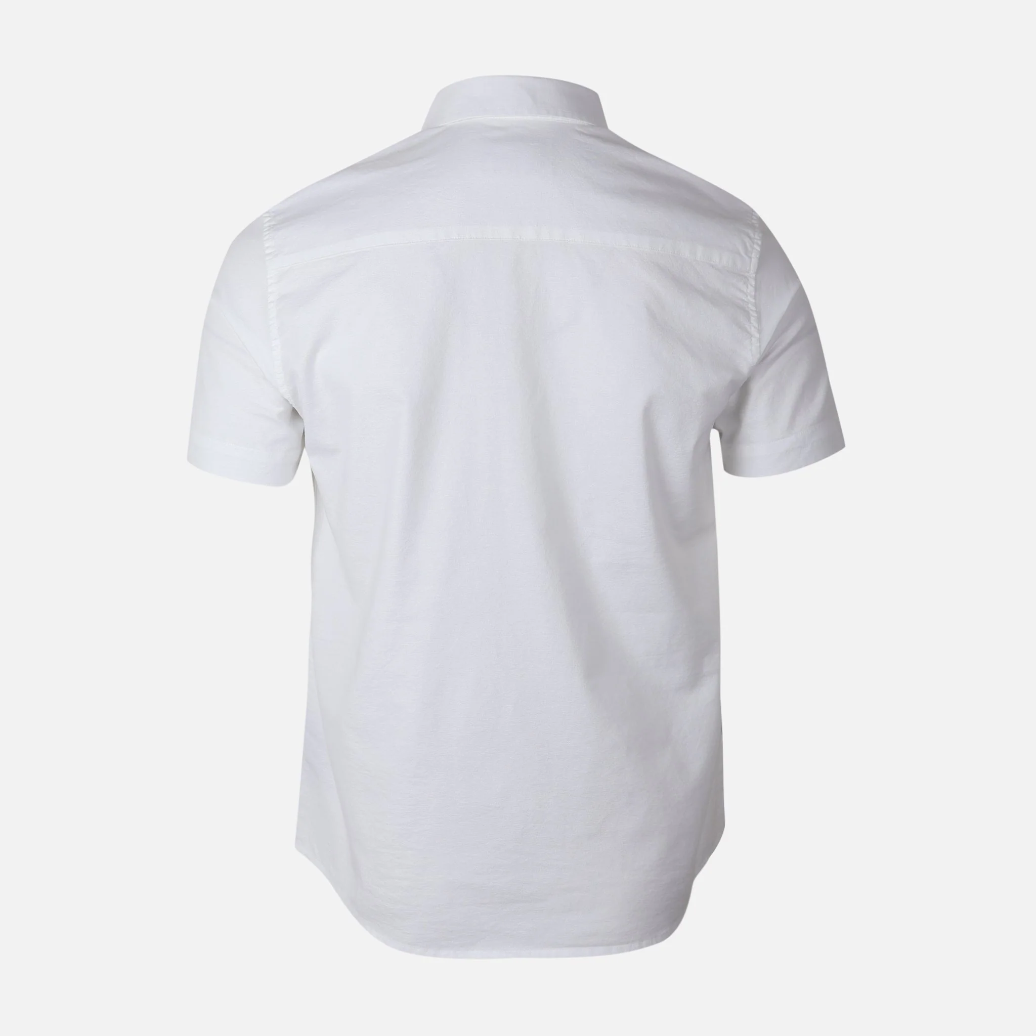 Men Basic Short Sleeve Oxford Shirt - Image 3