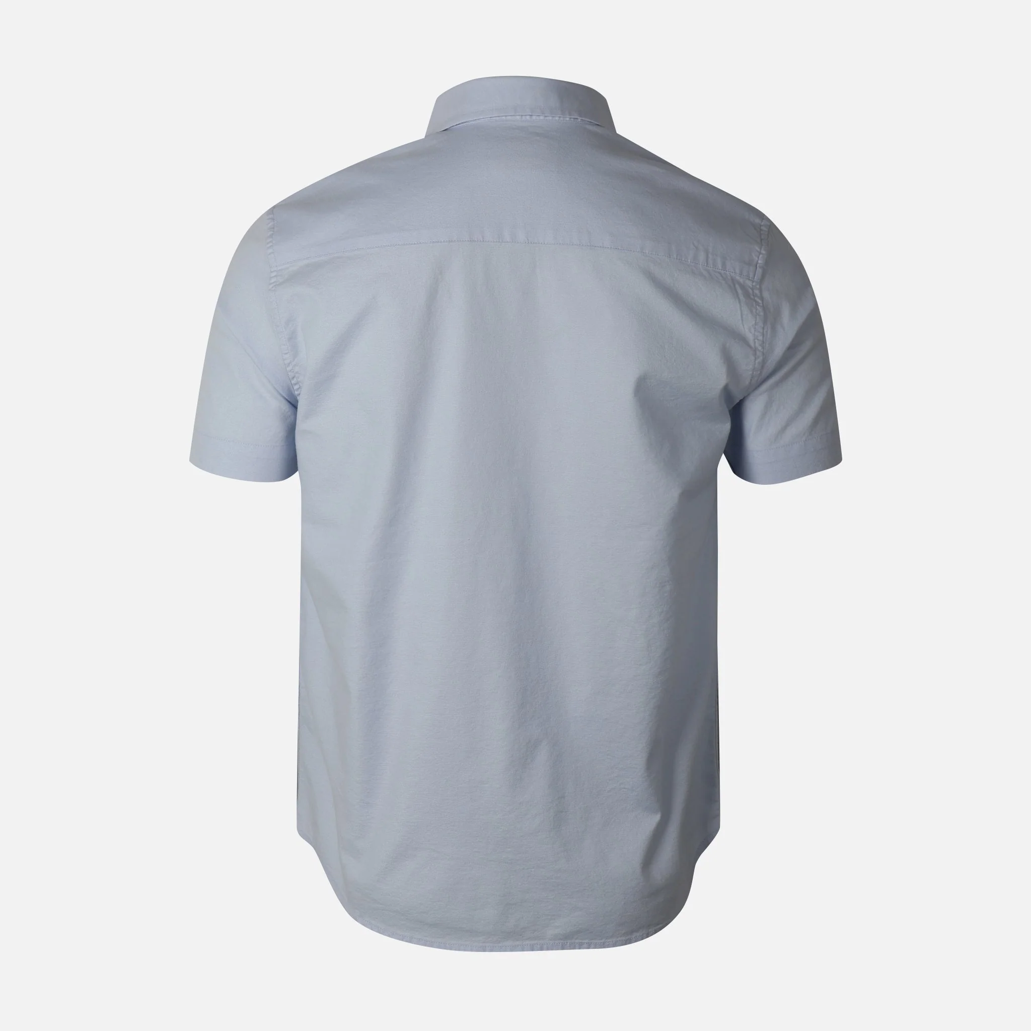 Men Basic Short Sleeve Oxford Shirt - Image 3